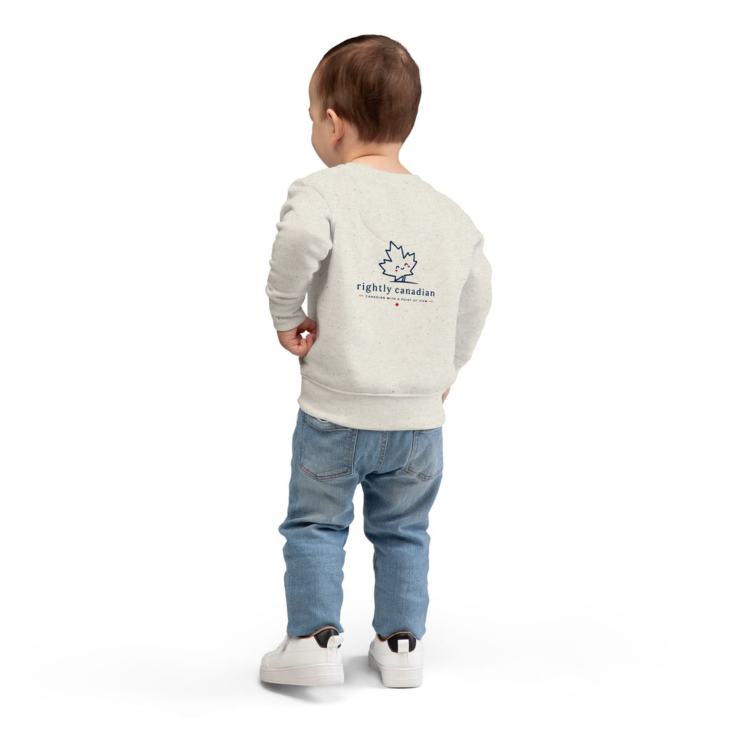 Toddler Sweatshirt — "Conservative Loading..." Cute Rightly Canadian Maple Crew
