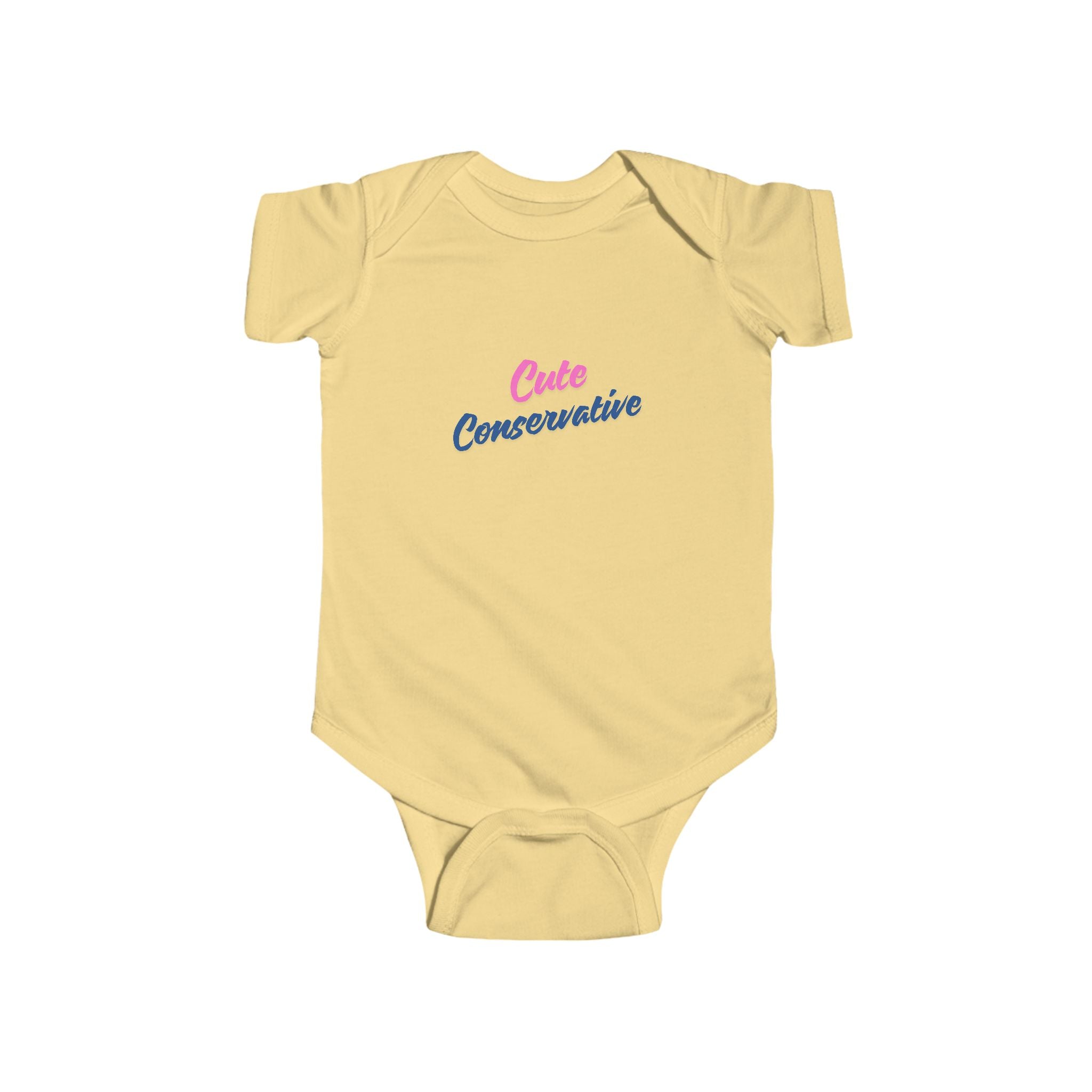 Infant Bodysuit - "Cute Conservative" Graphic Baby Onesie (Political Newborn Gift)