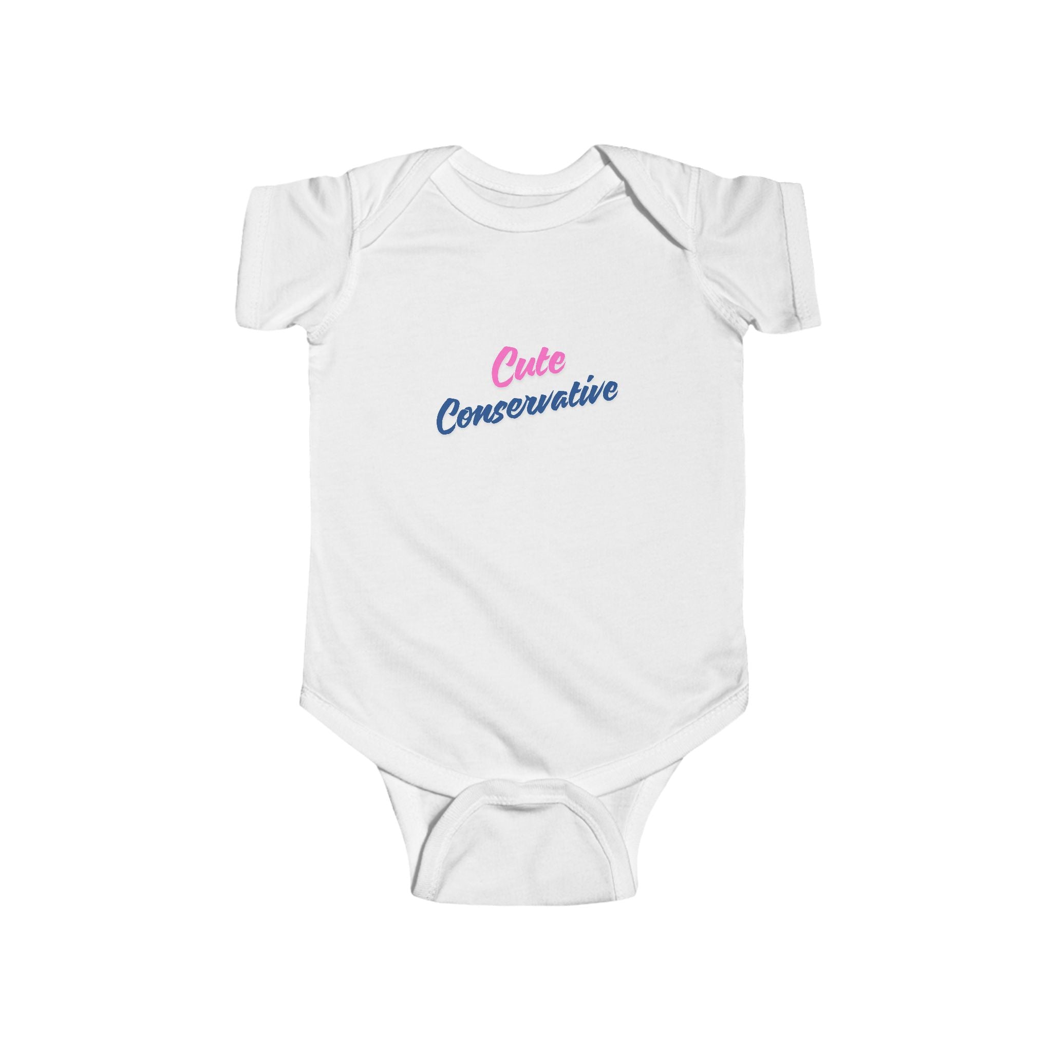 Infant Bodysuit - "Cute Conservative" Graphic Baby Onesie (Political Newborn Gift)