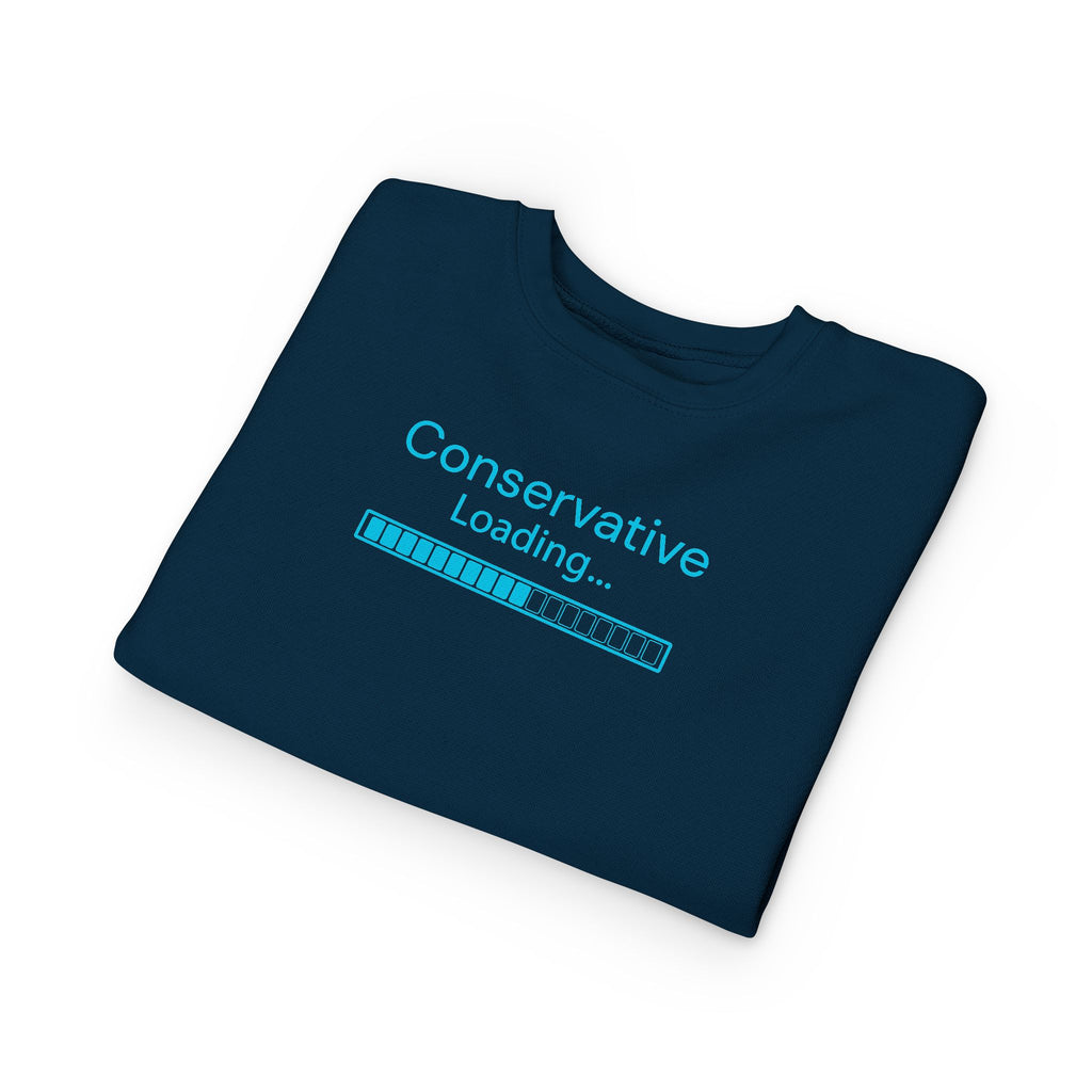 Toddler Sweatshirt — "Conservative Loading..." Cute Rightly Canadian Maple Crew