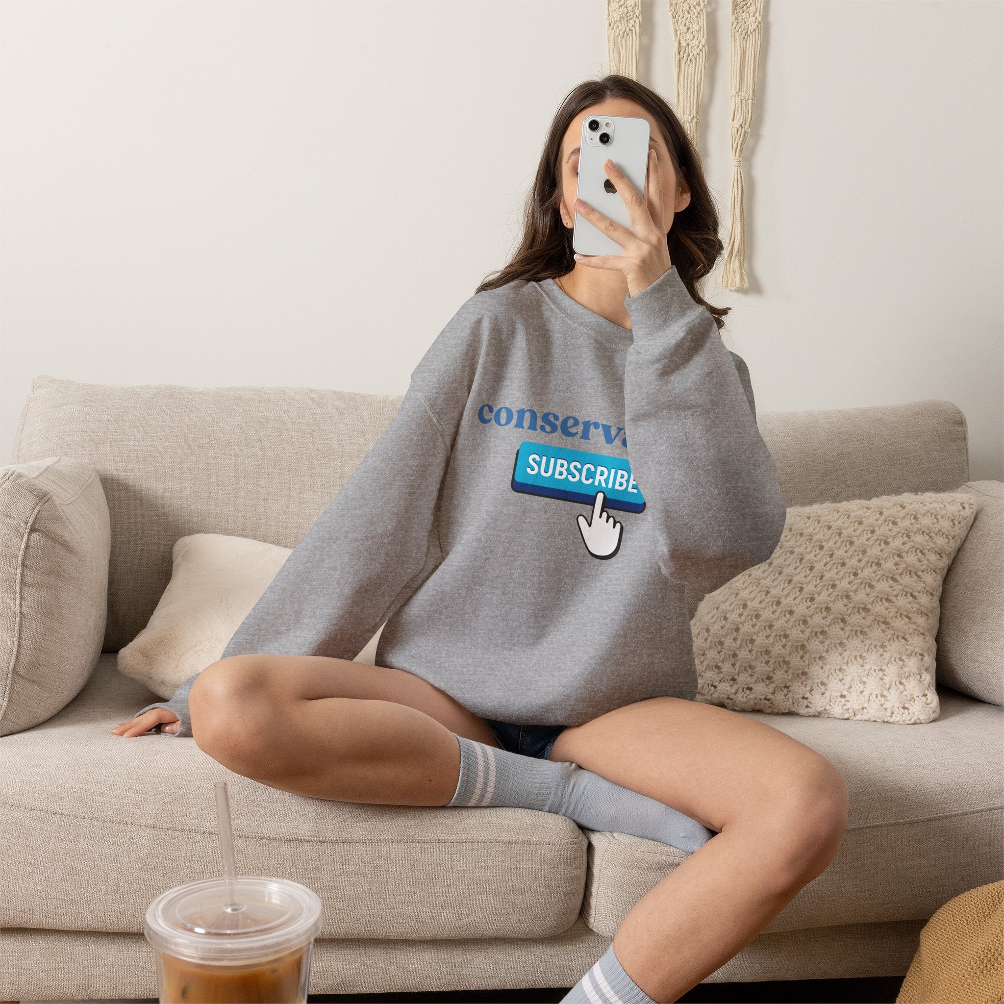 Conservative Subscribe Crewneck Sweatshirt
