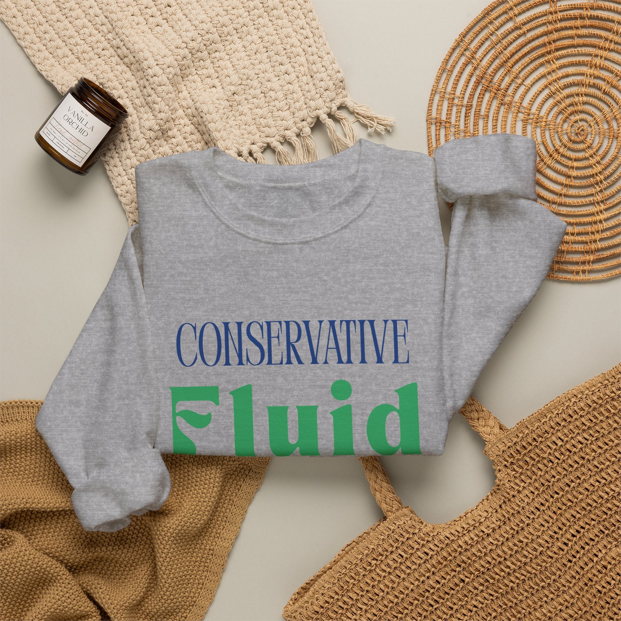 Conservative Fluid Crewneck Sweatshirt — Rightly Canadian Maple Pullover