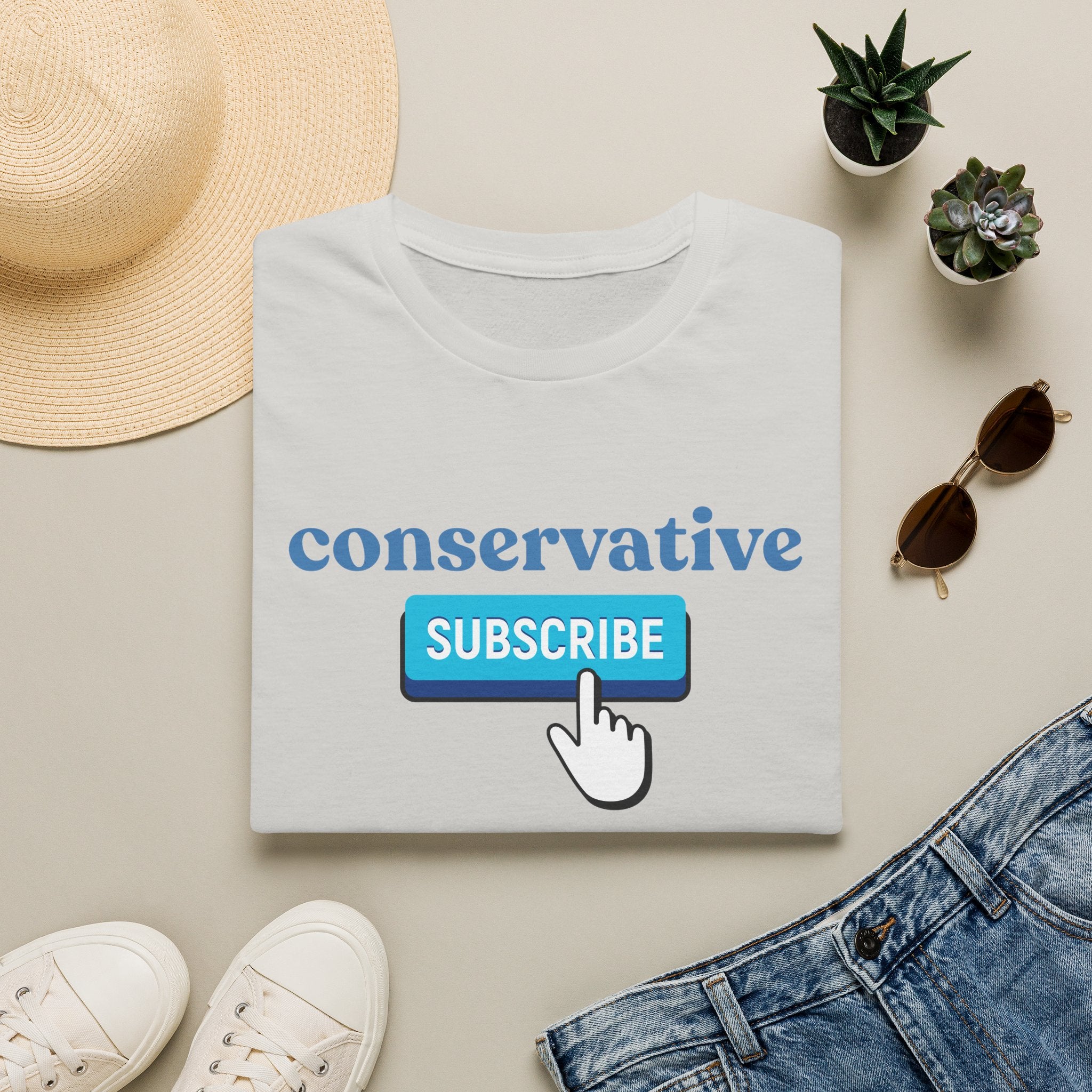 Conservative "Subscribe" T-Shirt — Political Statement Tee
