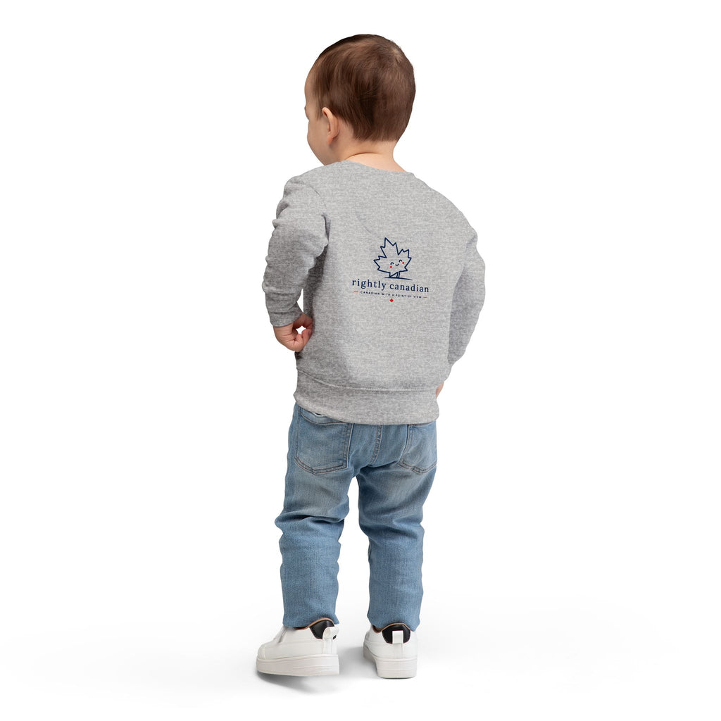 Toddler Sweatshirt — "Conservative Loading..." Cute Rightly Canadian Maple Crew