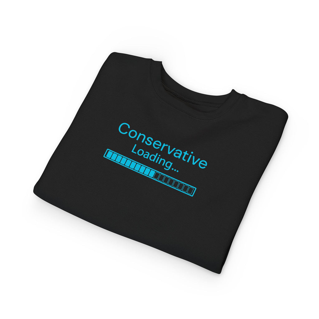 Toddler Sweatshirt — "Conservative Loading..." Cute Rightly Canadian Maple Crew