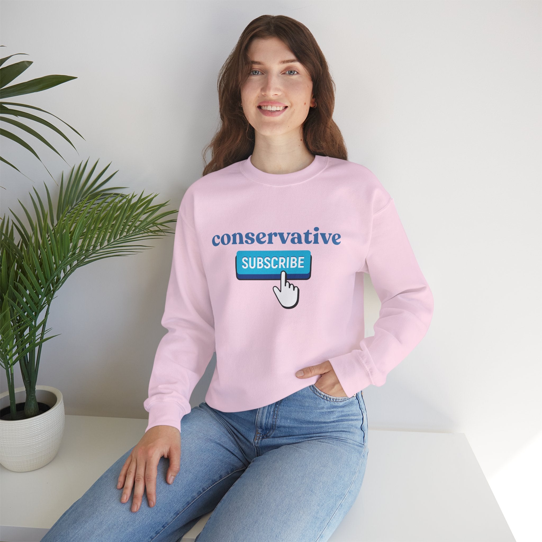 Conservative Subscribe Crewneck Sweatshirt