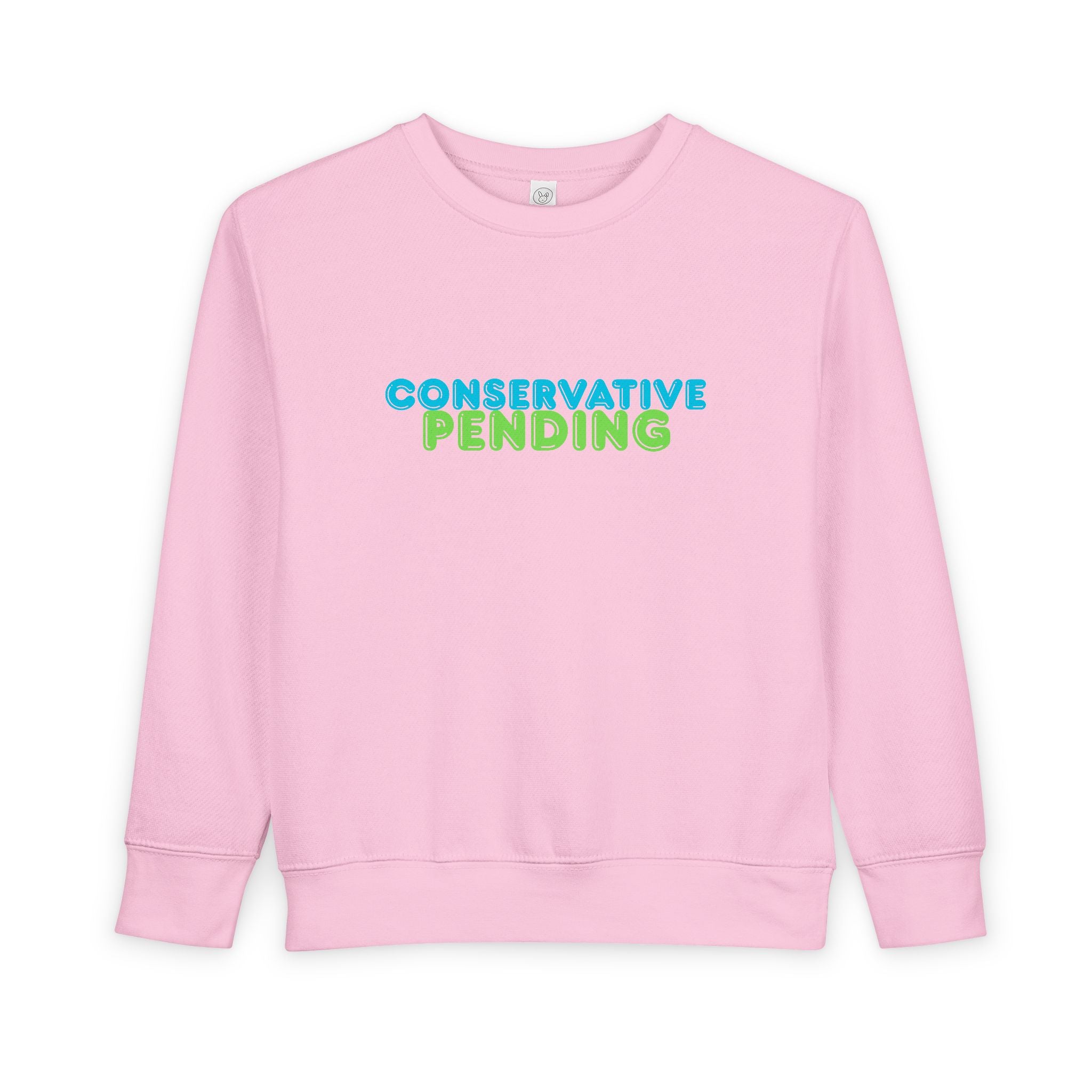 Toddler Sweatshirt - "Conservative Pending" Cute Maple Leaf Baby Pullover (Rightly Canadian)