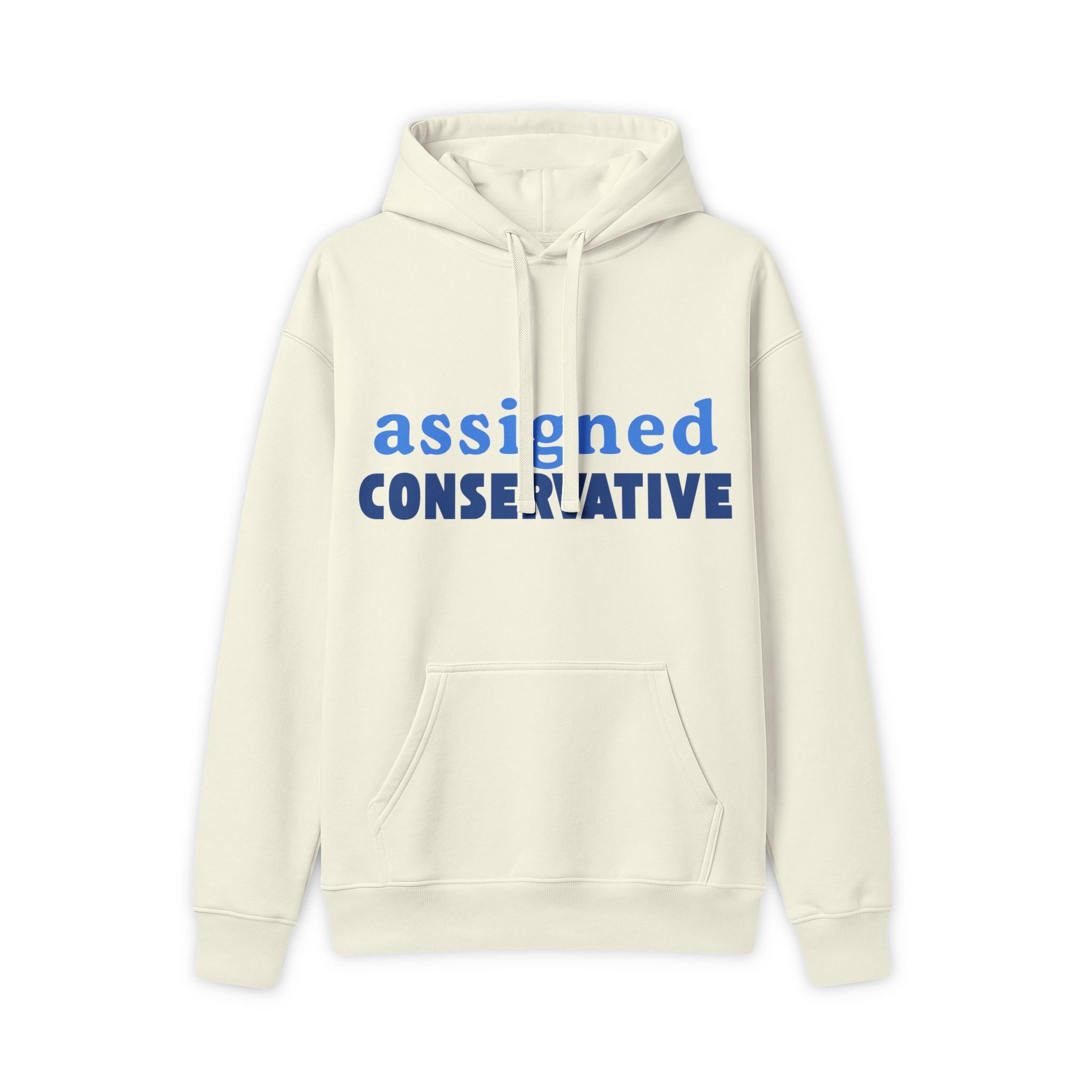 Assigned Conservative Hoodie — Rightly Canadian Maple Logo Pullover