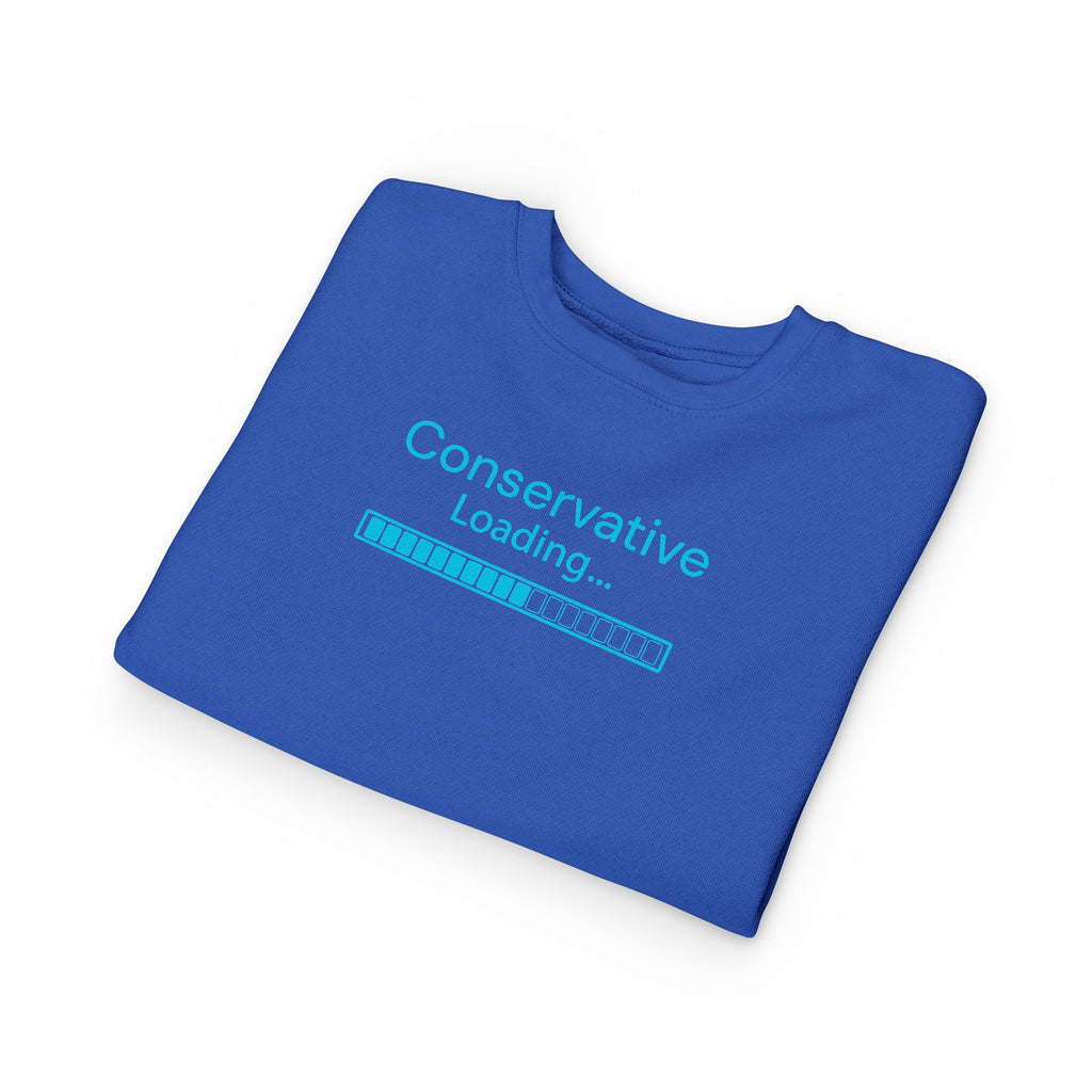 Toddler Sweatshirt — "Conservative Loading..." Cute Rightly Canadian Maple Crew