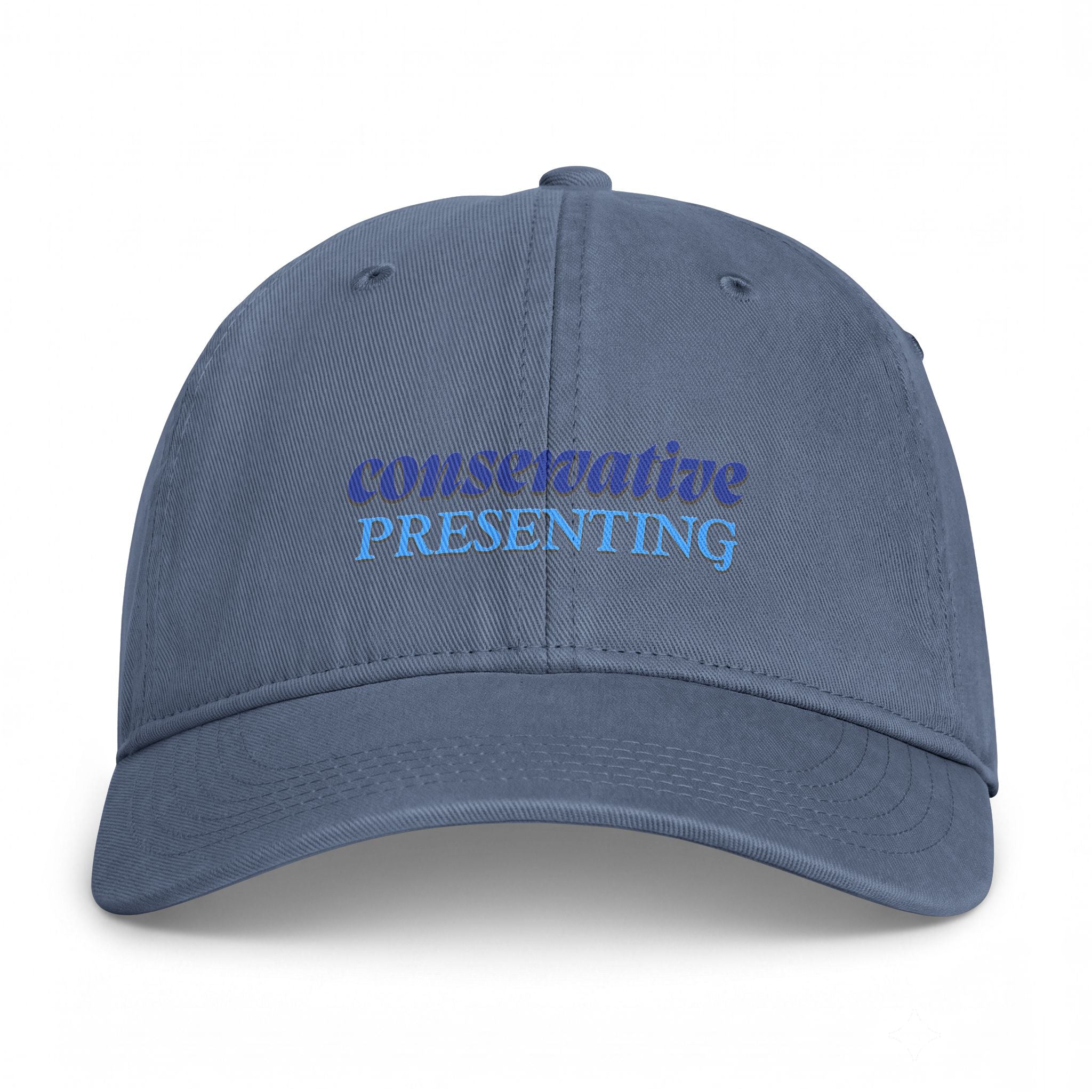 Coastal Washed Cap - "Conservative Presenting" Beach Dad Hat