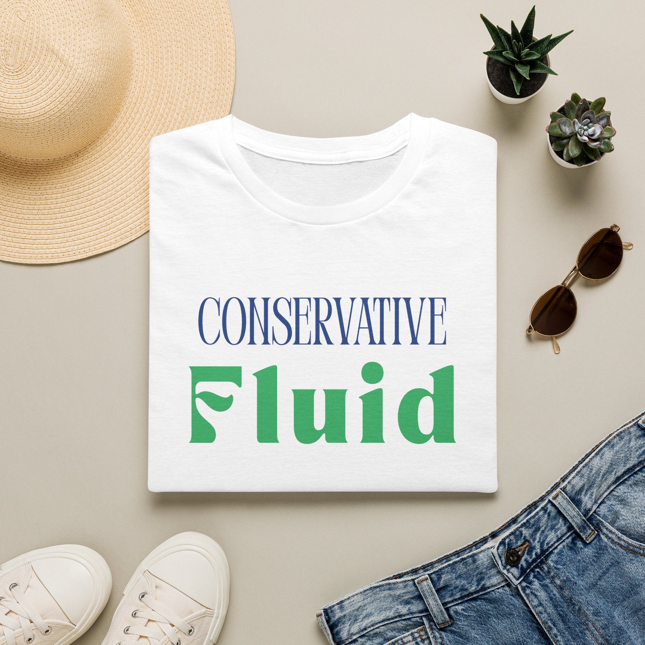 Conservative Fluid T-Shirt — Political Statement Tee