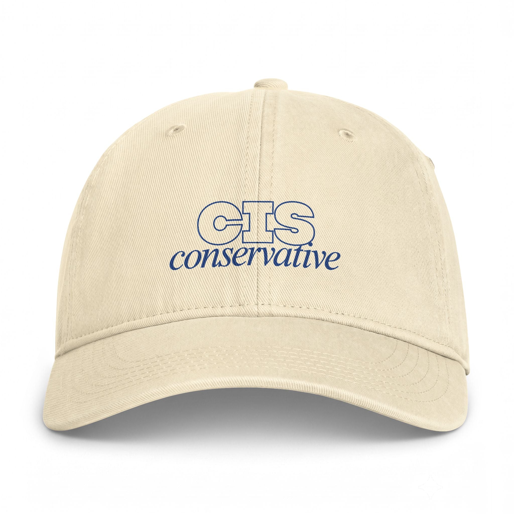 Conservative Dad Hat — "CIS conservative" Coastal Washed Cap