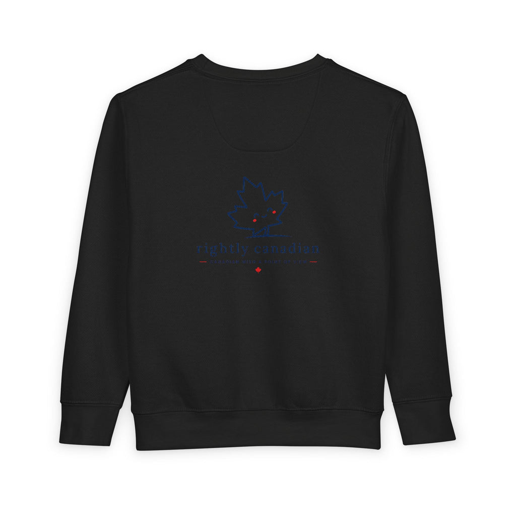 Toddler Sweatshirt — "Conservative Loading..." Cute Rightly Canadian Maple Crew