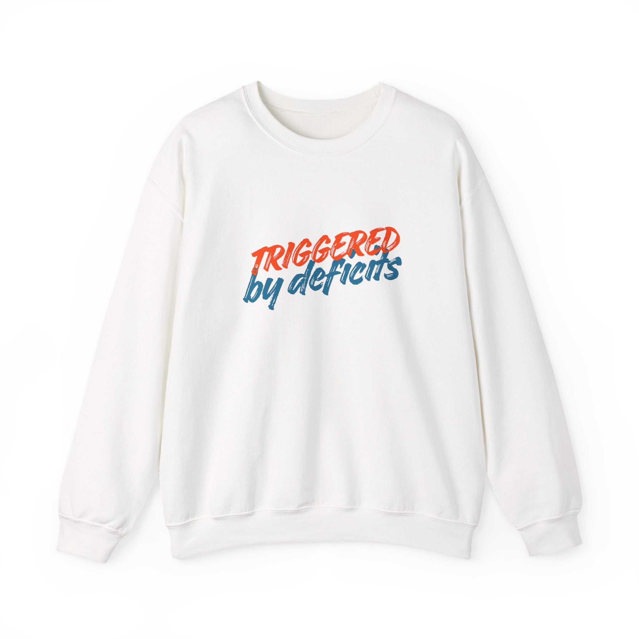Conservative Crewneck Sweatshirt – 'Triggered by Deficits' Rightly Canadian Pullover