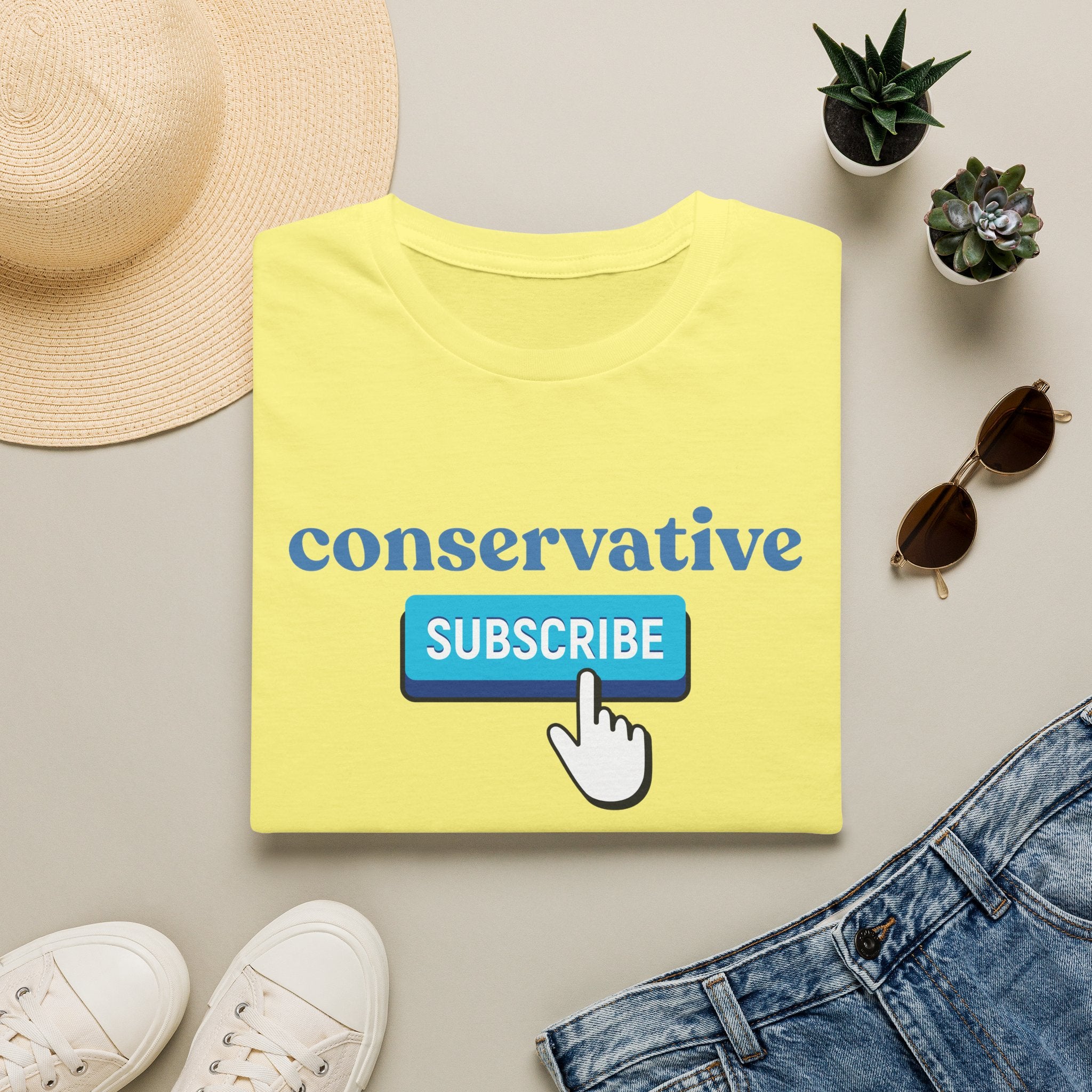 Conservative "Subscribe" T-Shirt — Political Statement Tee