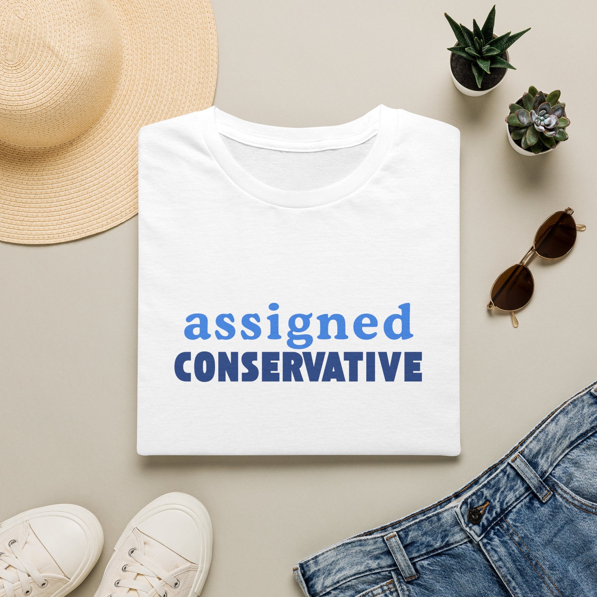 Assigned Conservative T-Shirt — Political Statement Tee