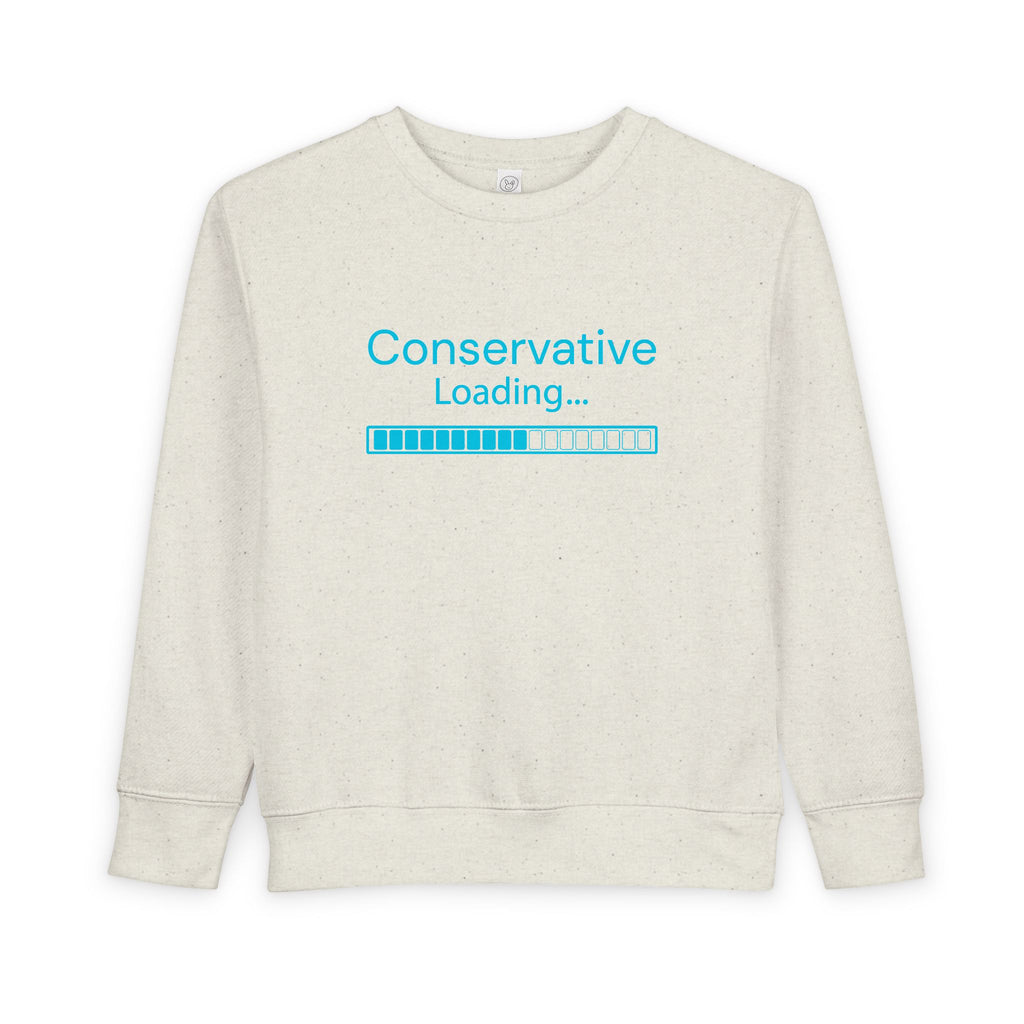Toddler Sweatshirt — "Conservative Loading..." Cute Rightly Canadian Maple Crew