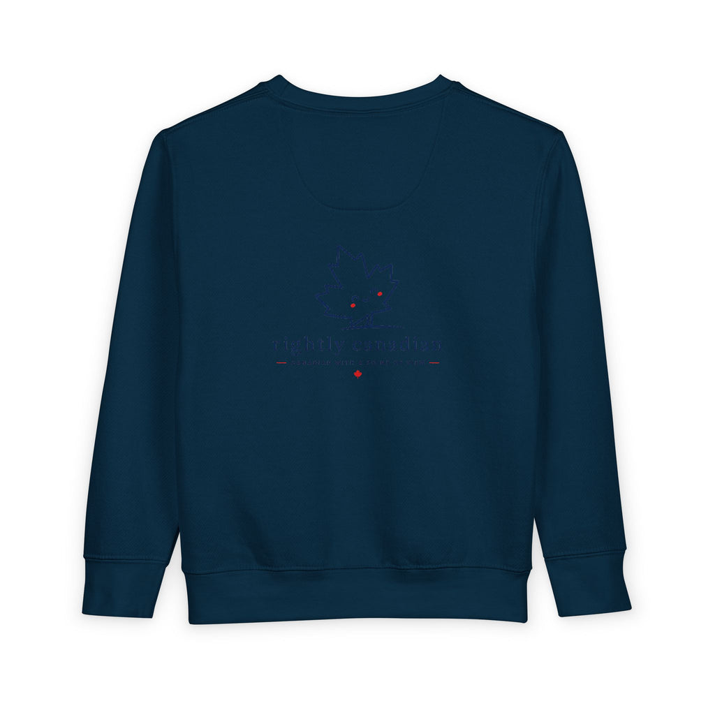Toddler Sweatshirt — "Conservative Loading..." Cute Rightly Canadian Maple Crew