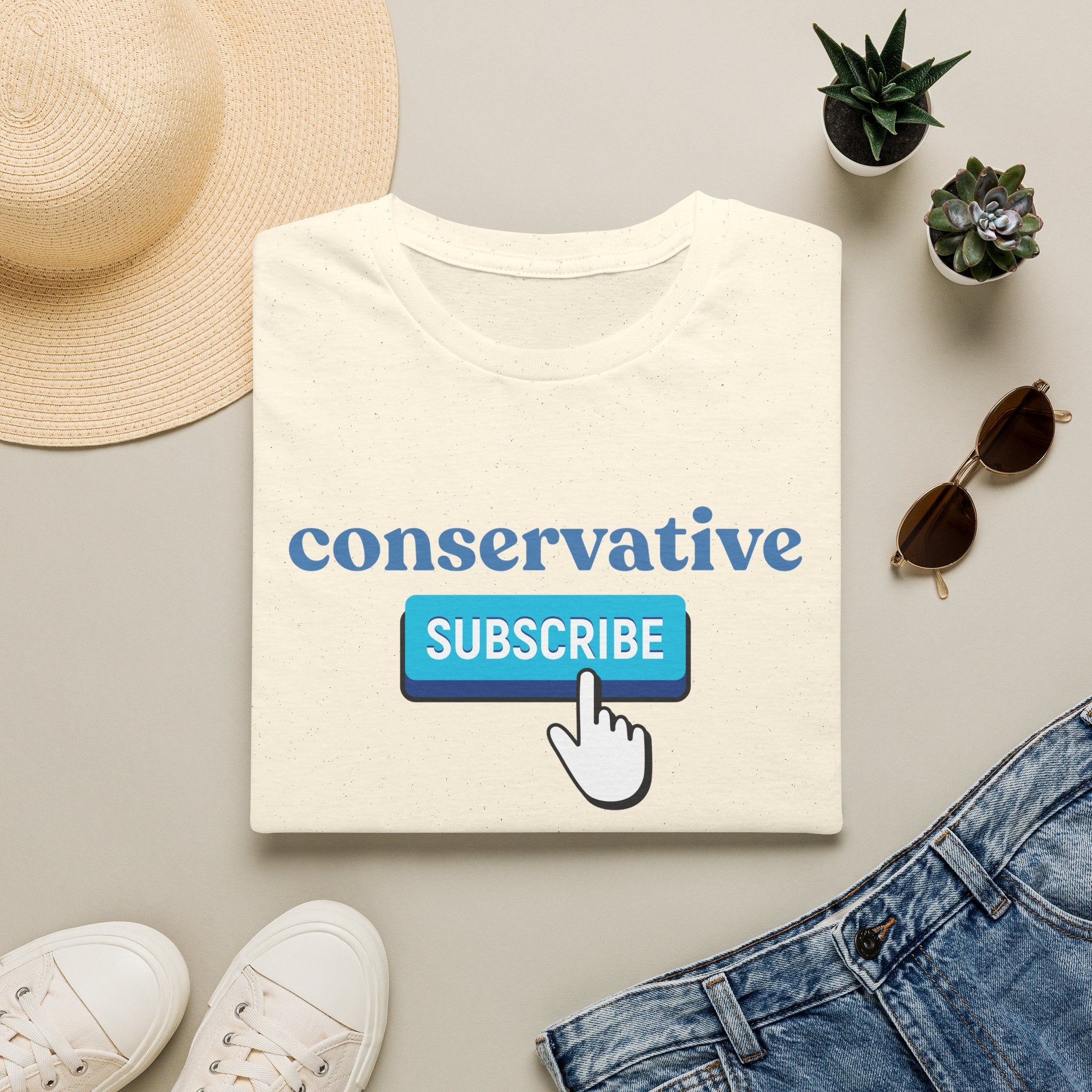 Conservative "Subscribe" T-Shirt — Political Statement Tee