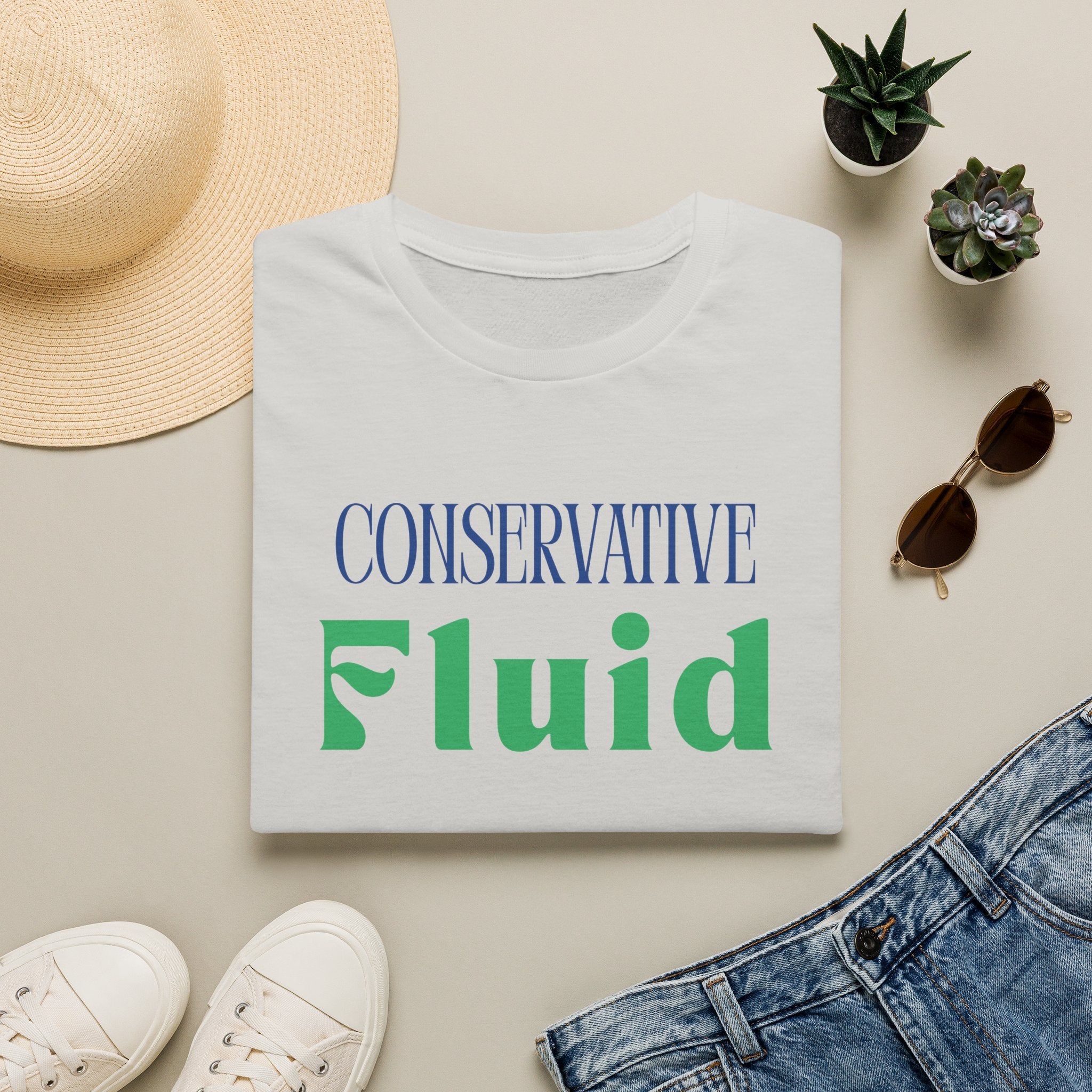 Conservative Fluid T-Shirt — Political Statement Tee