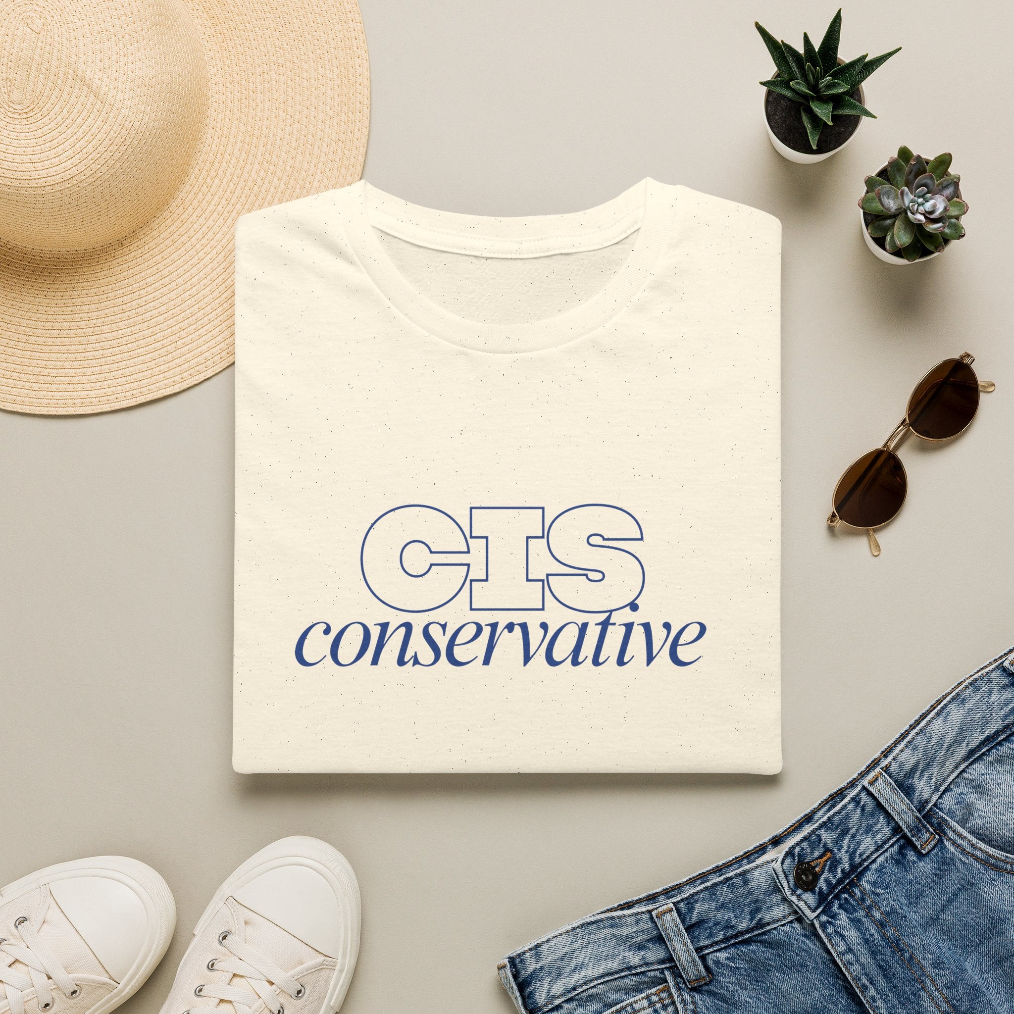 CIS Conservative T‑Shirt — Minimal Political Statement Tee