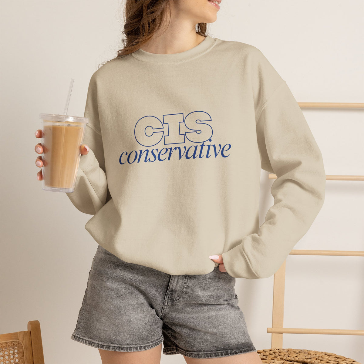 Conservative Crewneck Sweatshirt – 'CIS Conservative' Rightly Canadian Pullover