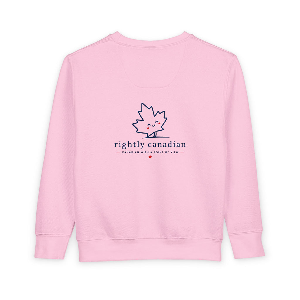 Toddler Sweatshirt — "Conservative Loading..." Cute Rightly Canadian Maple Crew
