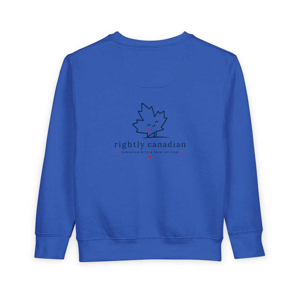 Toddler Sweatshirt — "Conservative Loading..." Cute Rightly Canadian Maple Crew