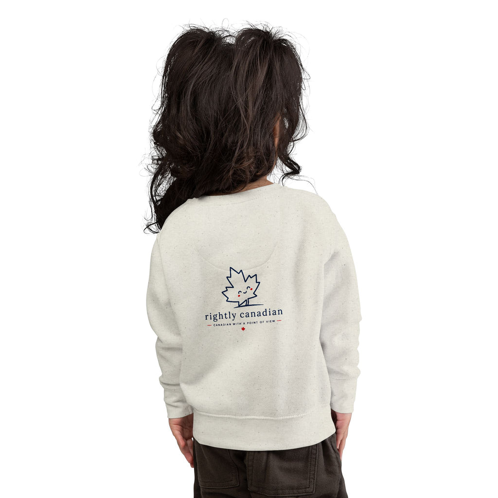 Toddler Sweatshirt — "Conservative Loading..." Cute Rightly Canadian Maple Crew