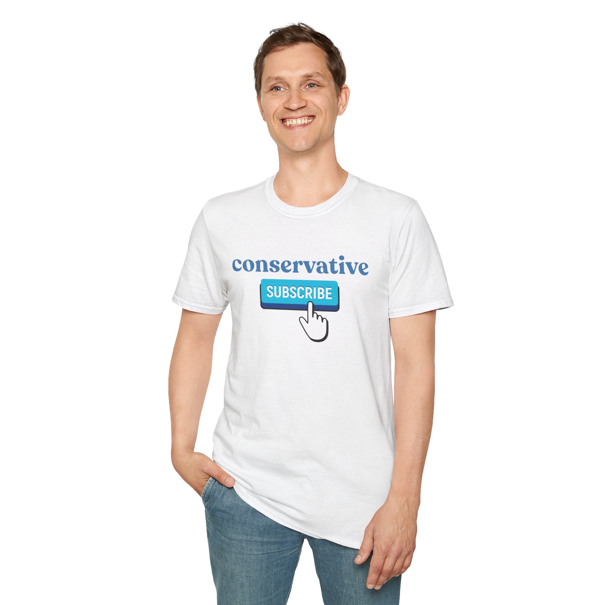 Conservative "Subscribe" T-Shirt — Political Statement Tee