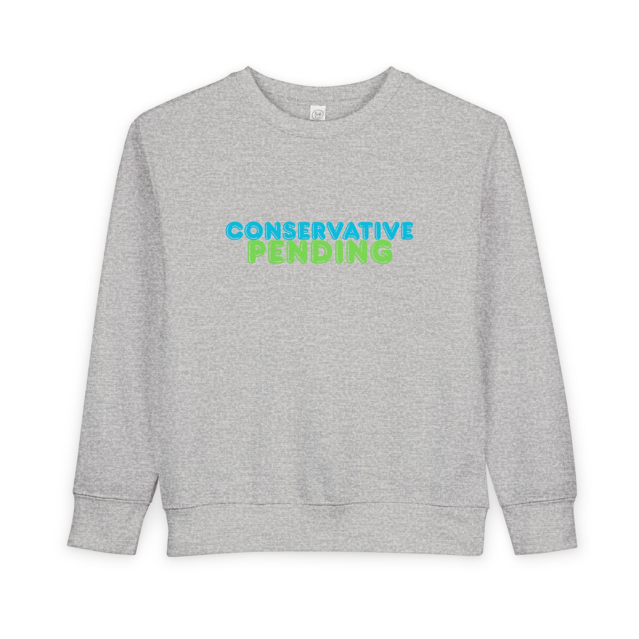 Toddler Sweatshirt - "Conservative Pending" Cute Maple Leaf Baby Pullover (Rightly Canadian)