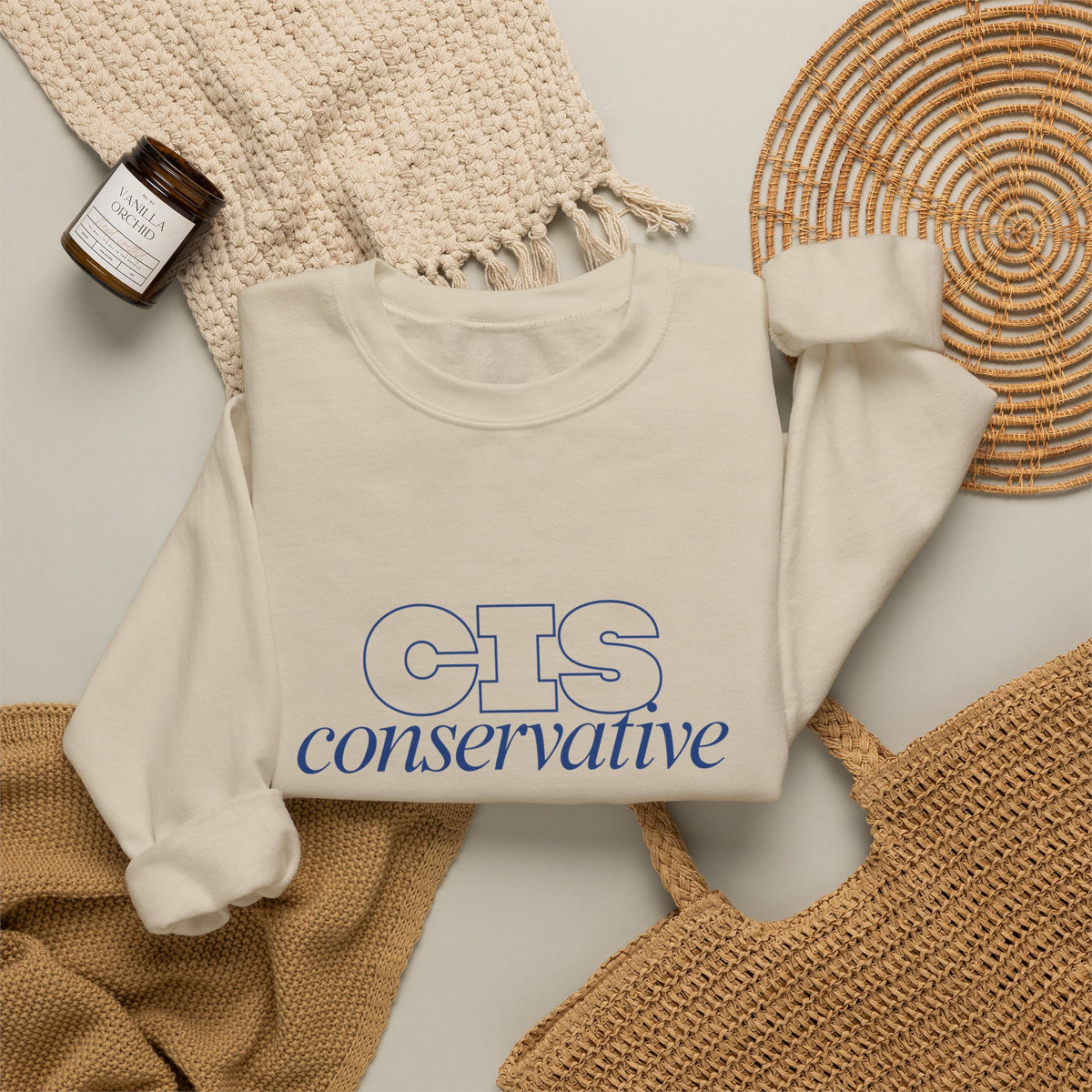 Conservative Crewneck Sweatshirt – 'CIS Conservative' Rightly Canadian Pullover