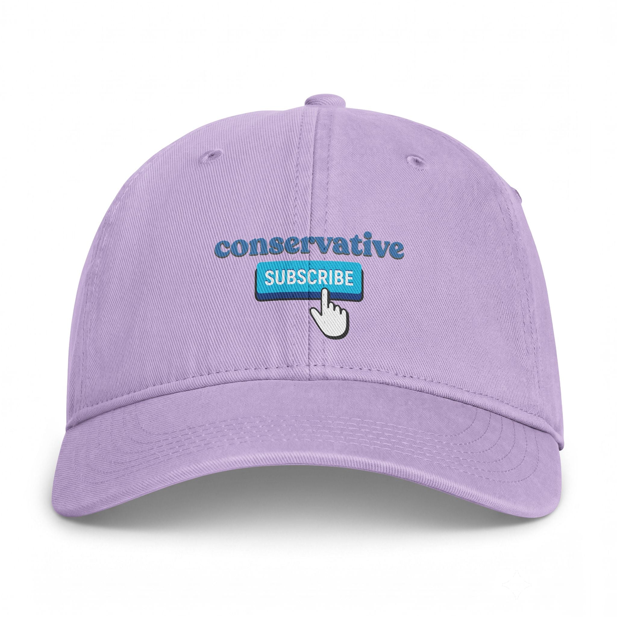Conservative "Subscribe" Washed Baseball Cap — Political Dad Hat
