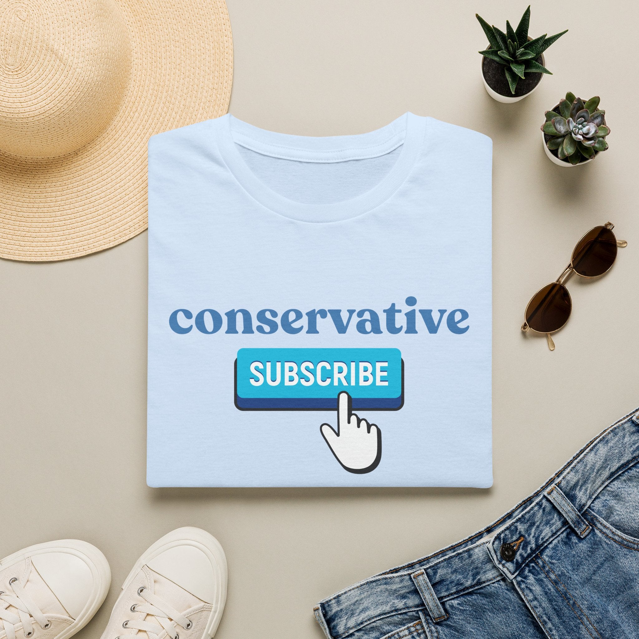 Conservative "Subscribe" T-Shirt — Political Statement Tee