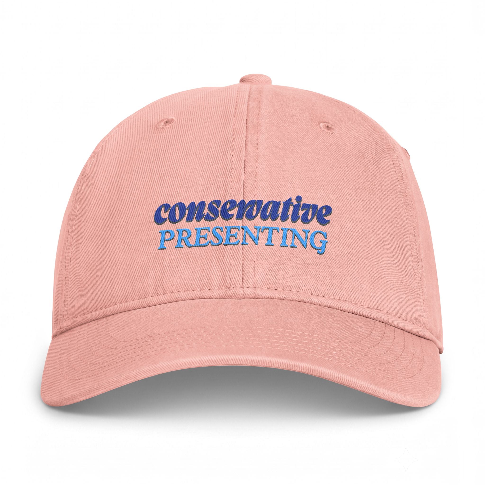 Coastal Washed Cap - "Conservative Presenting" Beach Dad Hat