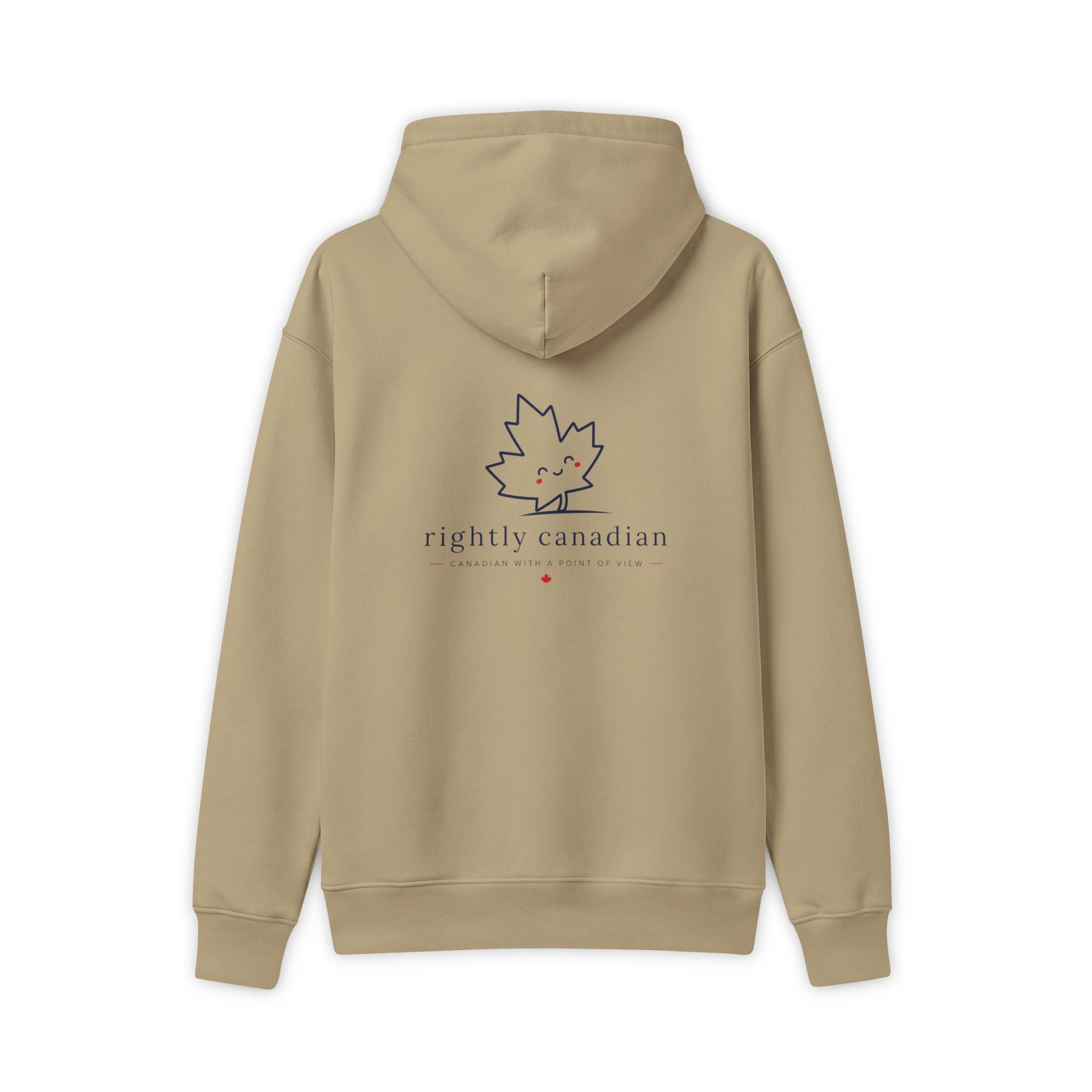 Conservative Subscribe Hoodie — 'Rightly Canadian' Maple Leaf Pullover
