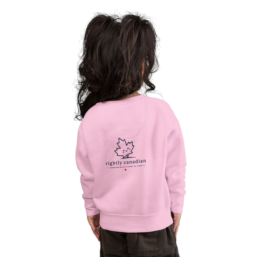 Toddler Sweatshirt — "Conservative Loading..." Cute Rightly Canadian Maple Crew