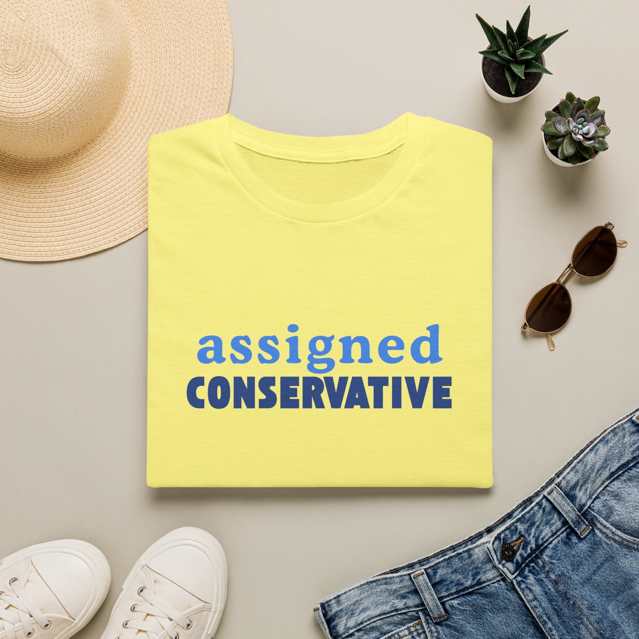 Assigned Conservative T-Shirt — Political Statement Tee