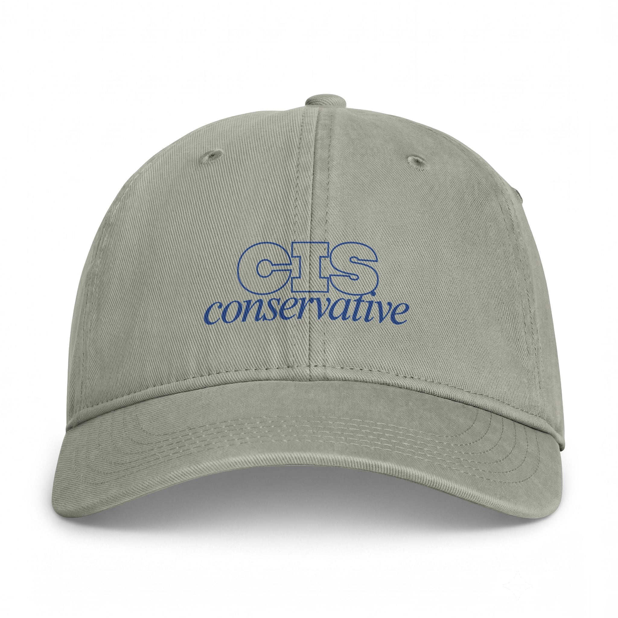 Conservative Dad Hat — "CIS conservative" Coastal Washed Cap
