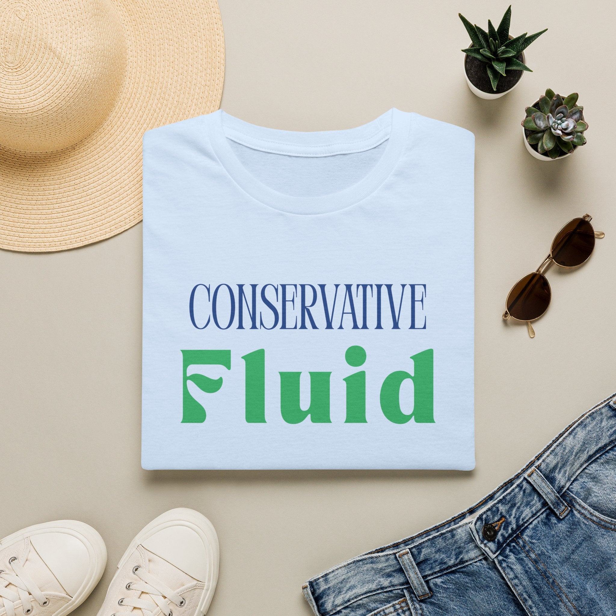 Conservative Fluid T-Shirt — Political Statement Tee