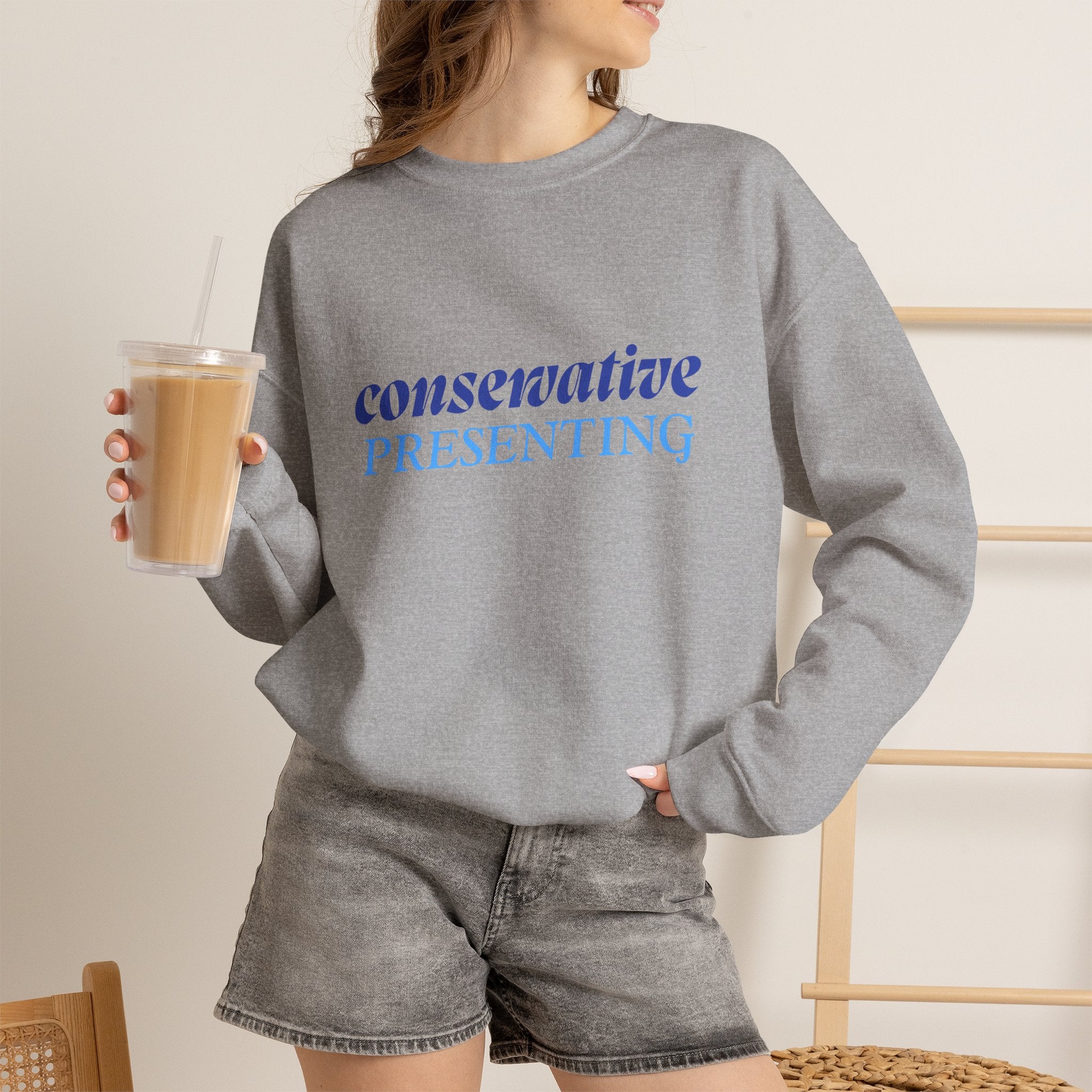 Conservative Presenting Sweatshirt — Rightly Canadian Crewneck