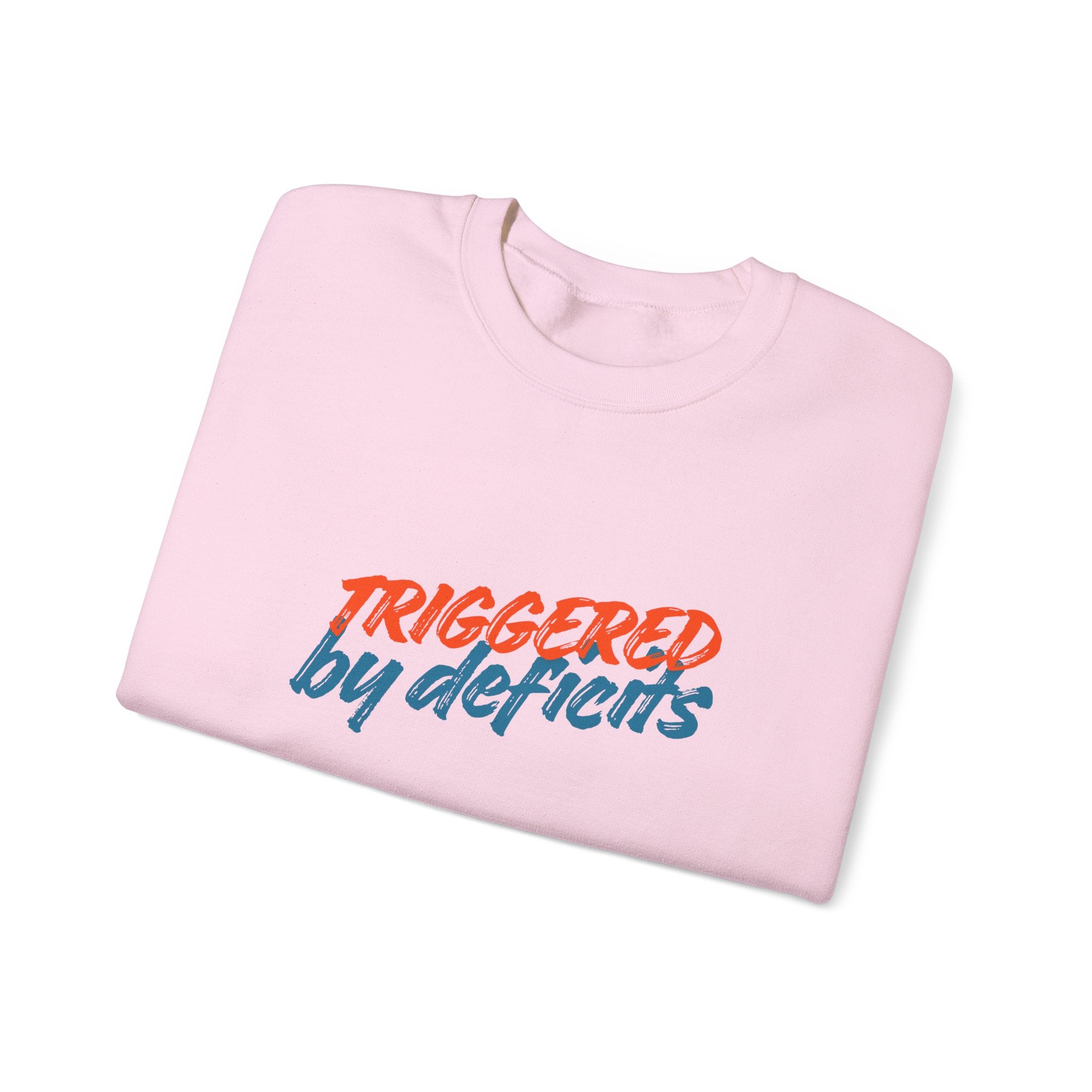 Conservative Crewneck Sweatshirt – 'Triggered by Deficits' Rightly Canadian Pullover