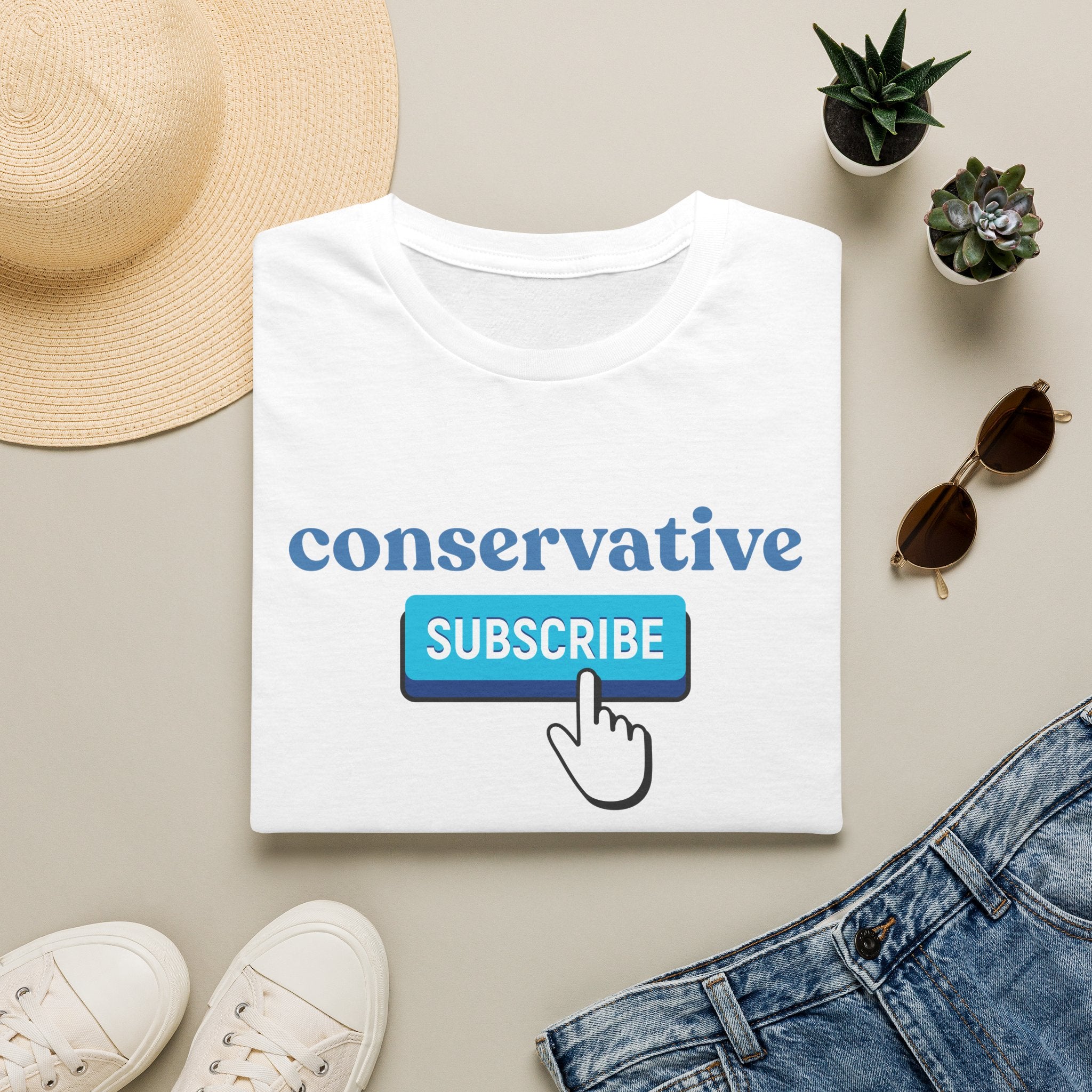 Conservative "Subscribe" T-Shirt — Political Statement Tee