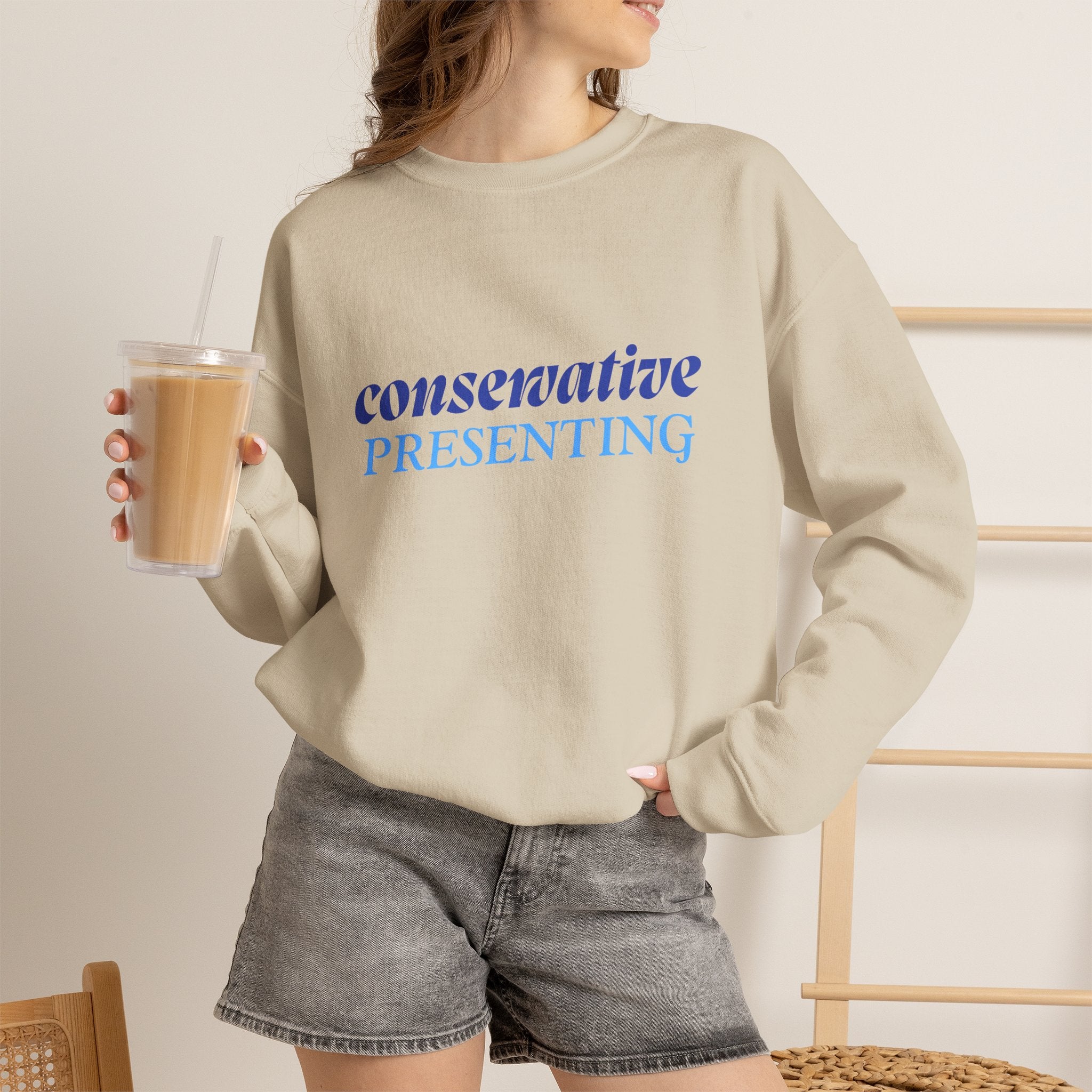 Conservative Presenting Sweatshirt — Rightly Canadian Crewneck