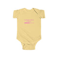 Infant Bodysuit — "Conservative Loading" Pink Political Baby Onesie