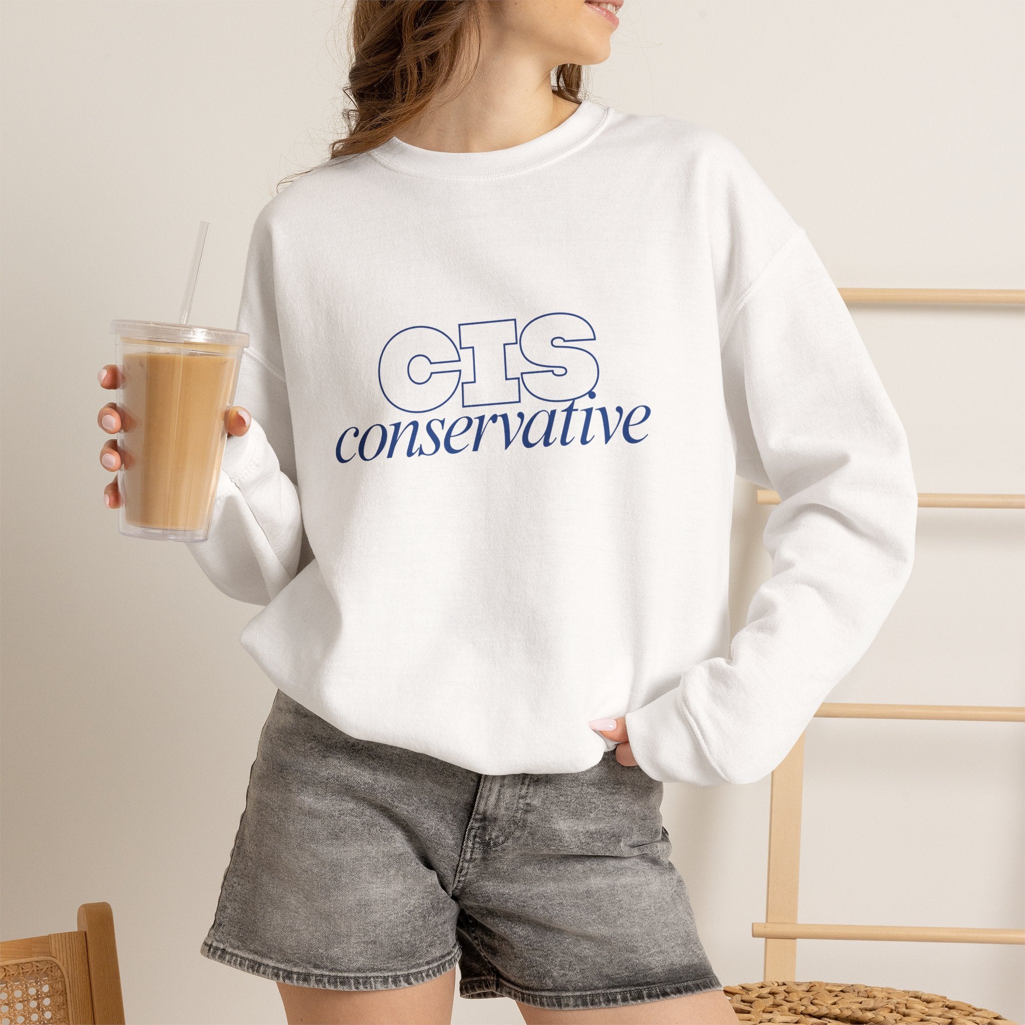 Conservative Crewneck Sweatshirt – 'CIS Conservative' Rightly Canadian Pullover