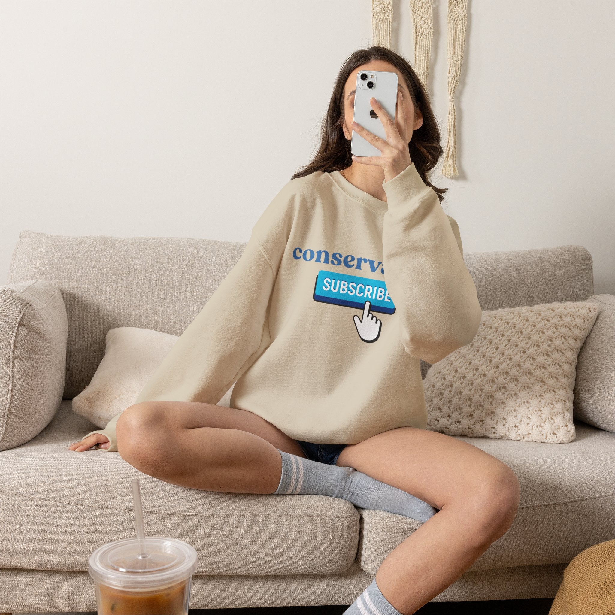 Conservative Subscribe Crewneck Sweatshirt