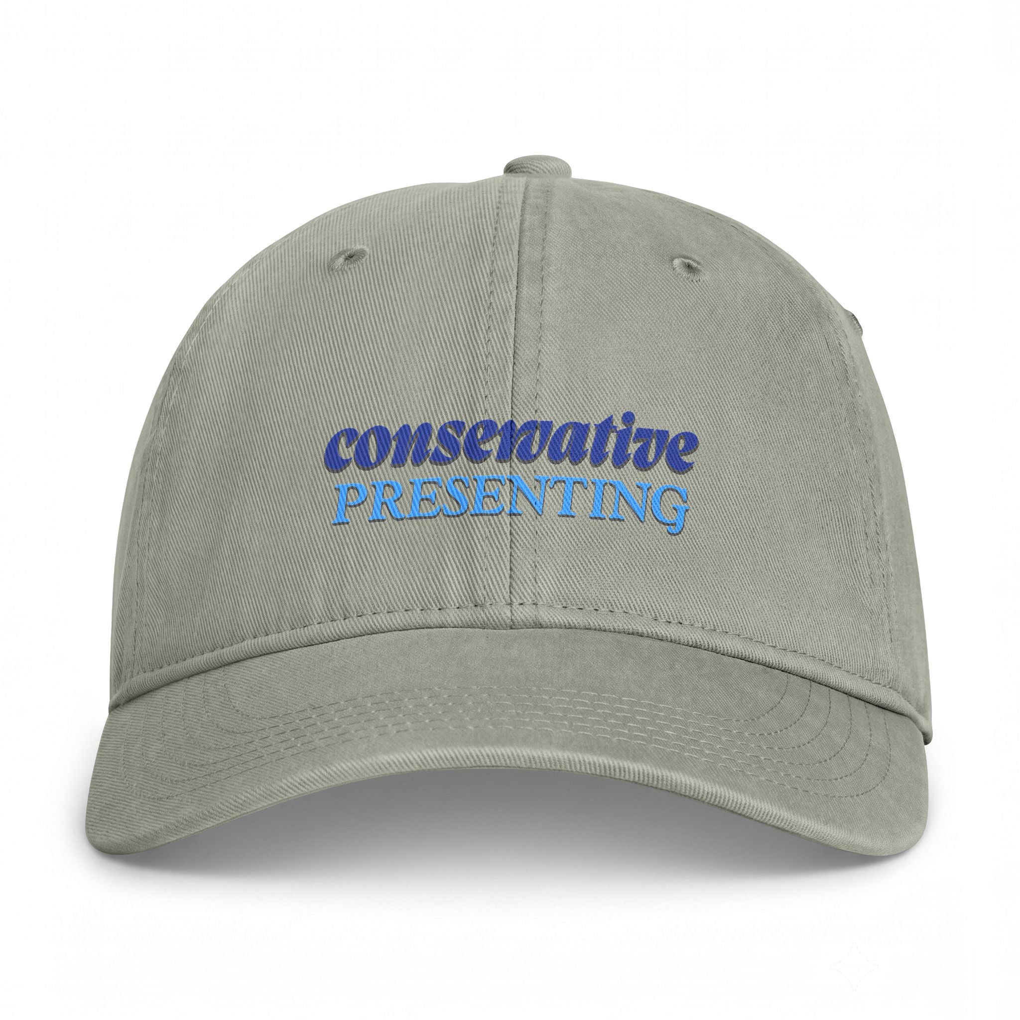 Coastal Washed Cap - "Conservative Presenting" Beach Dad Hat