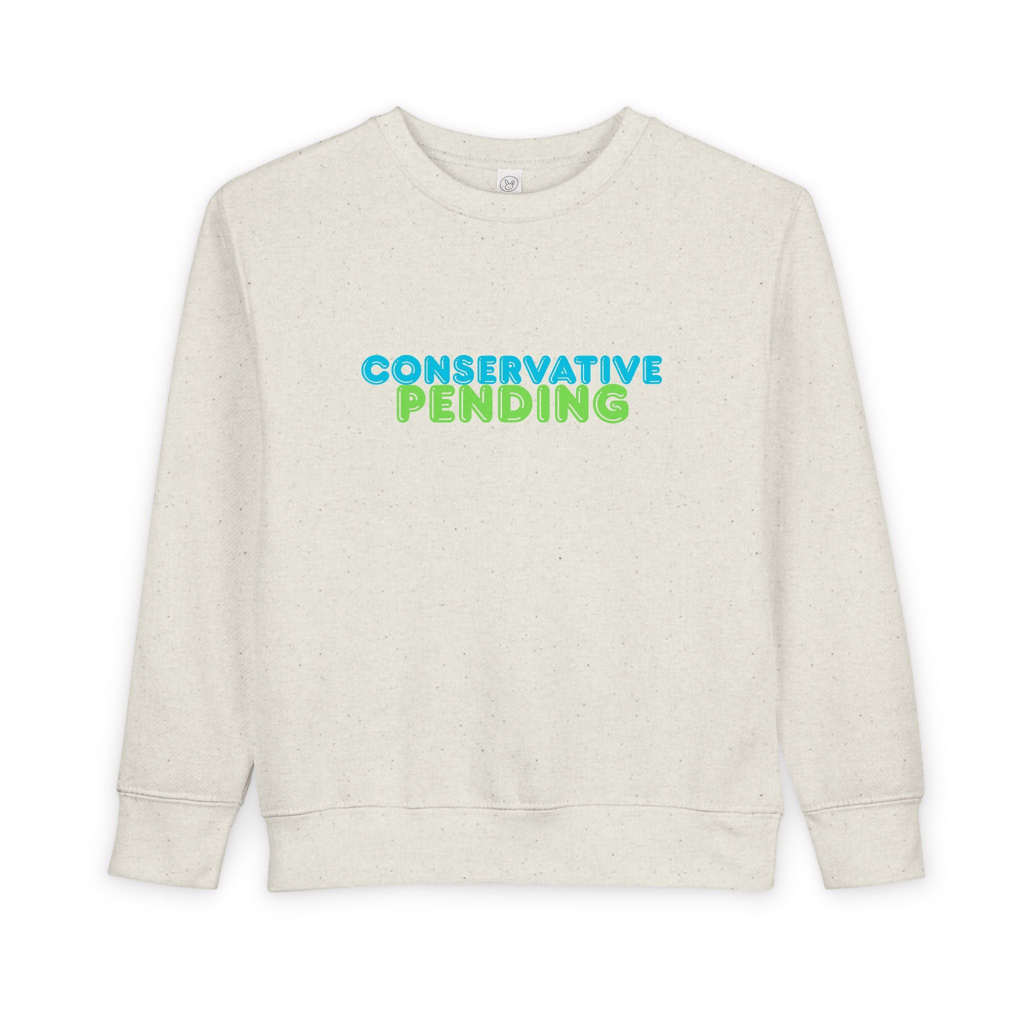 Toddler Sweatshirt - "Conservative Pending" Cute Maple Leaf Baby Pullover (Rightly Canadian)