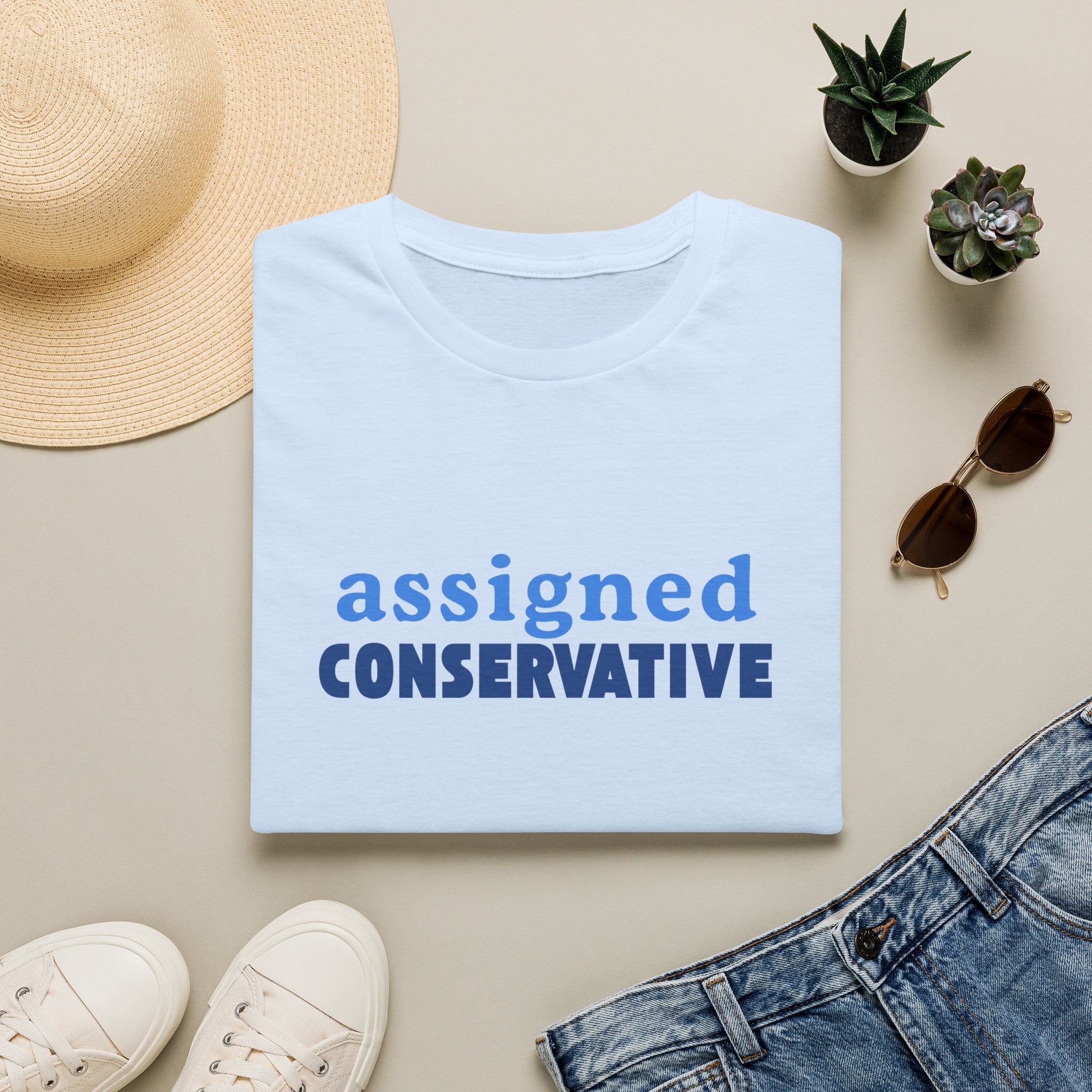 Assigned Conservative T-Shirt — Political Statement Tee
